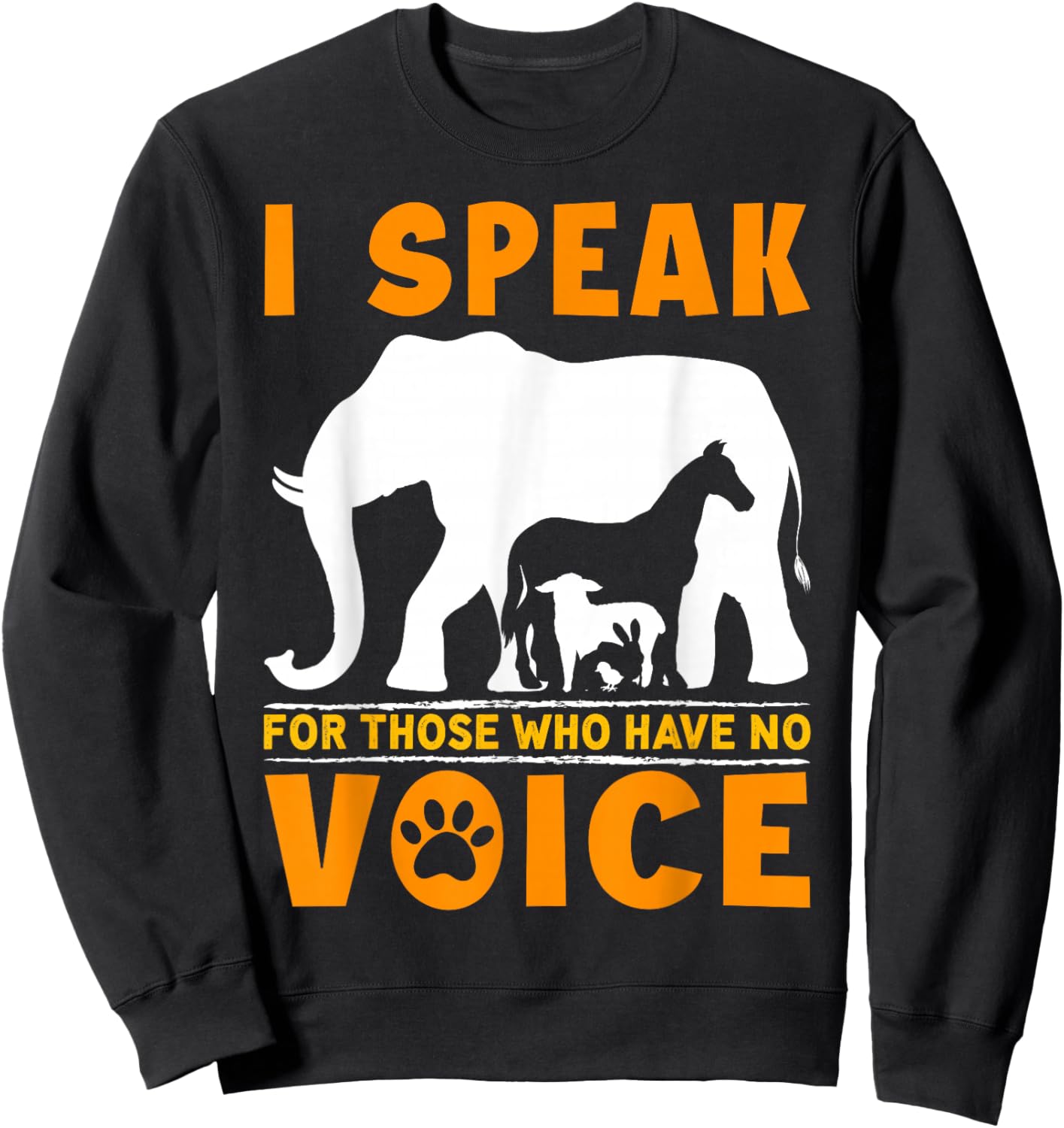 Animal Rights Design for Animal Activists Sweatshirt - Sweatshirt | Black