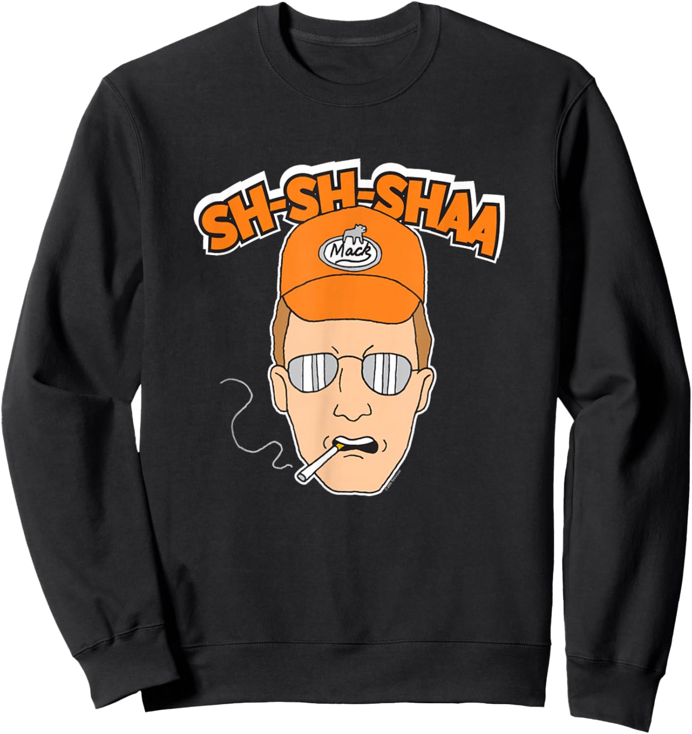 King of The Hill Dale Gribble Sha Sha Shaa Cartoon Sweatshirt - Sweatshirt | Black