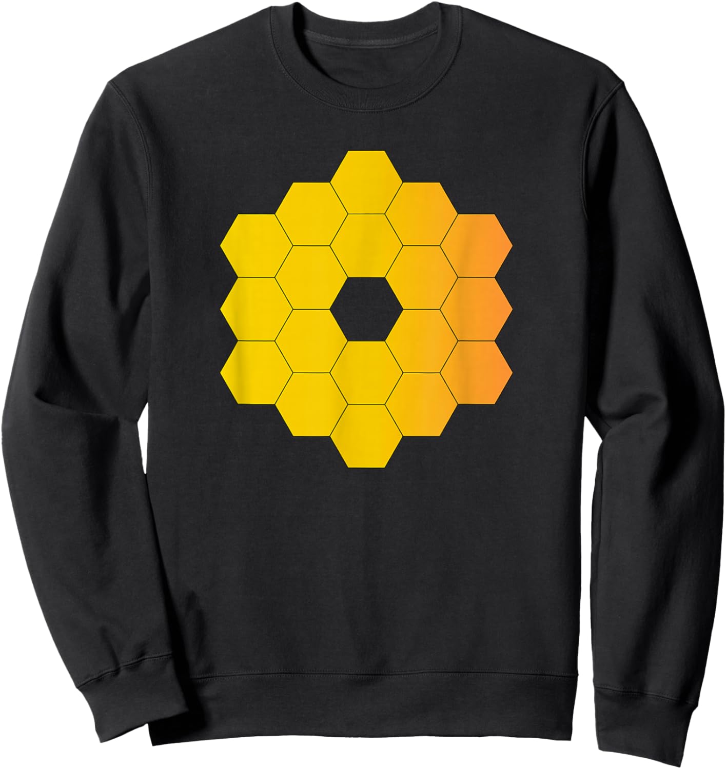 Webb Space Telescope Mirror Design Science Universe JWST Sweatshirt - Sweatshirt | Black