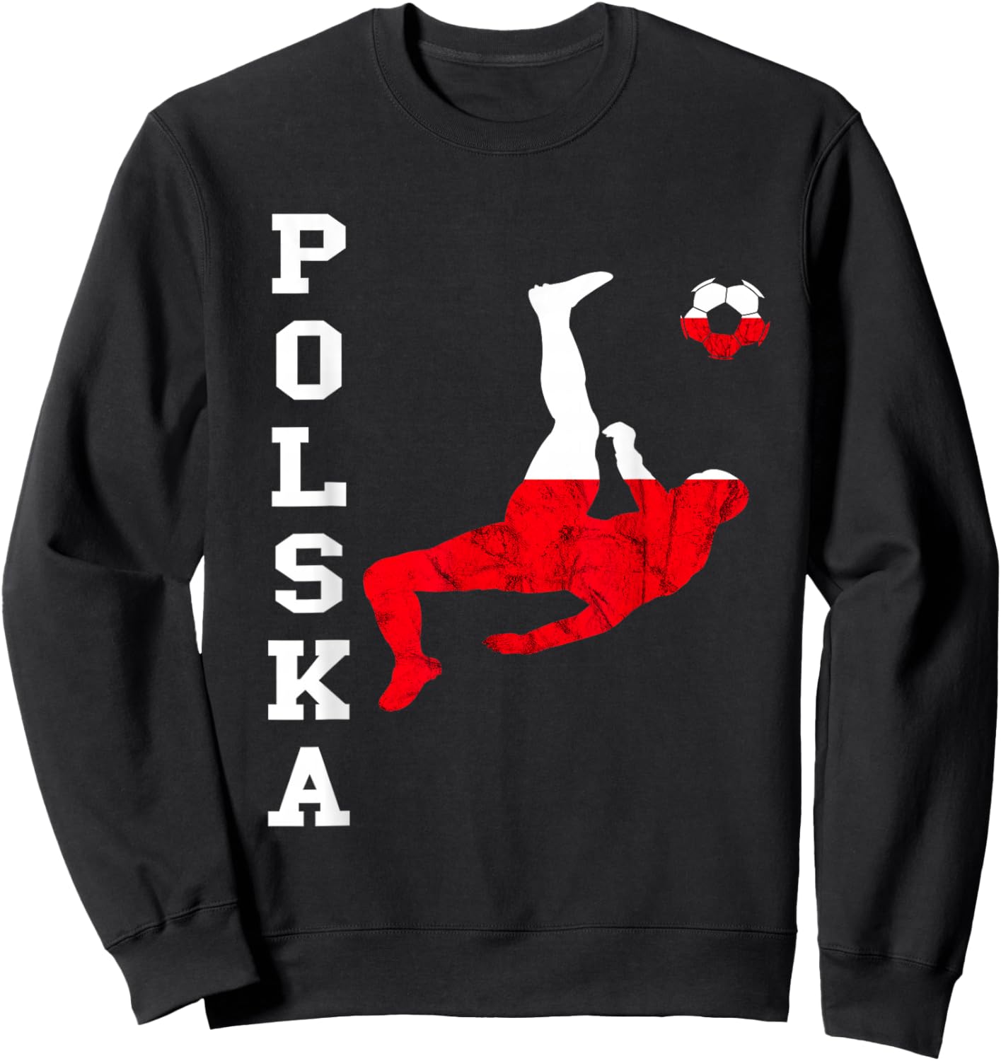 Polska Soccer Team Polish Pride Polish Roots Poland Flag Sweatshirt - Sweatshirt | Black