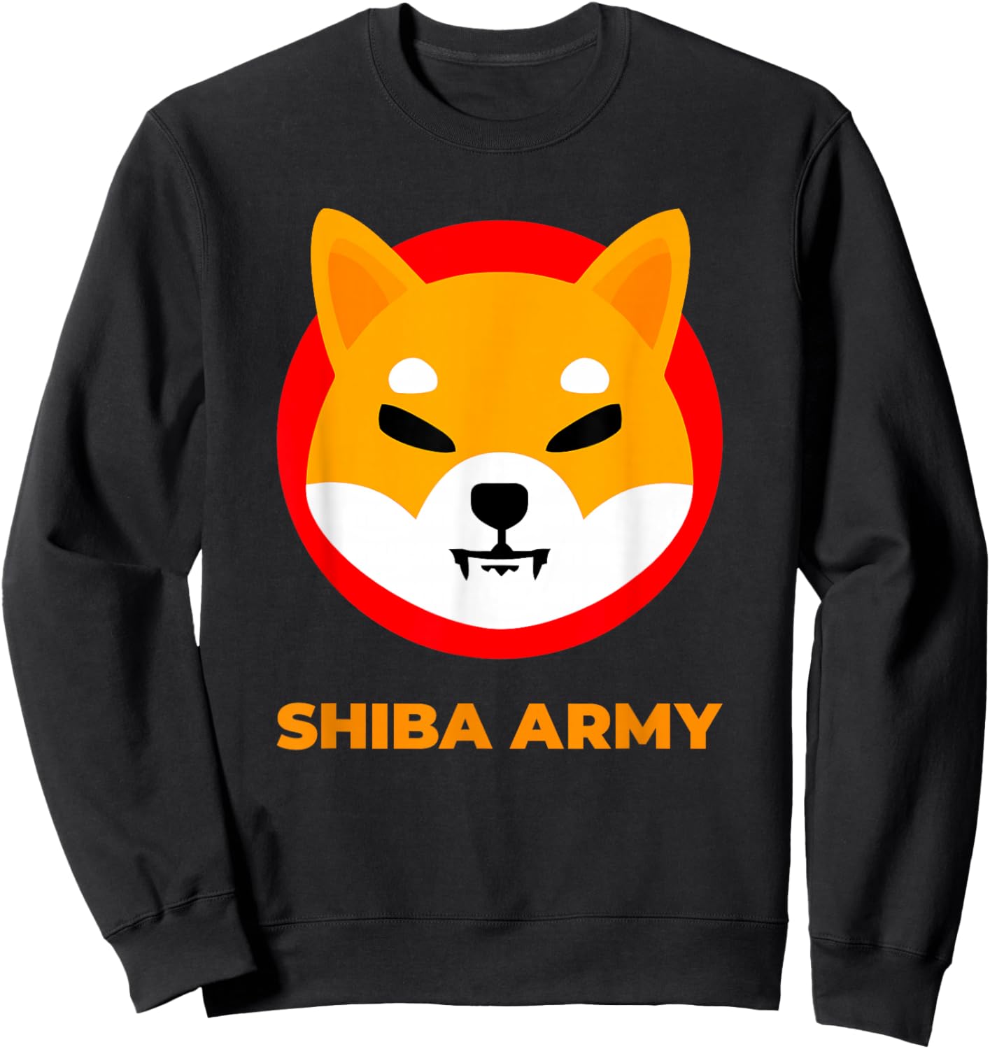 Shiba Inu Coin Crypto Token Cryptocurrency Wallet Shiba Army Sweatshirt - Sweatshirt | Black