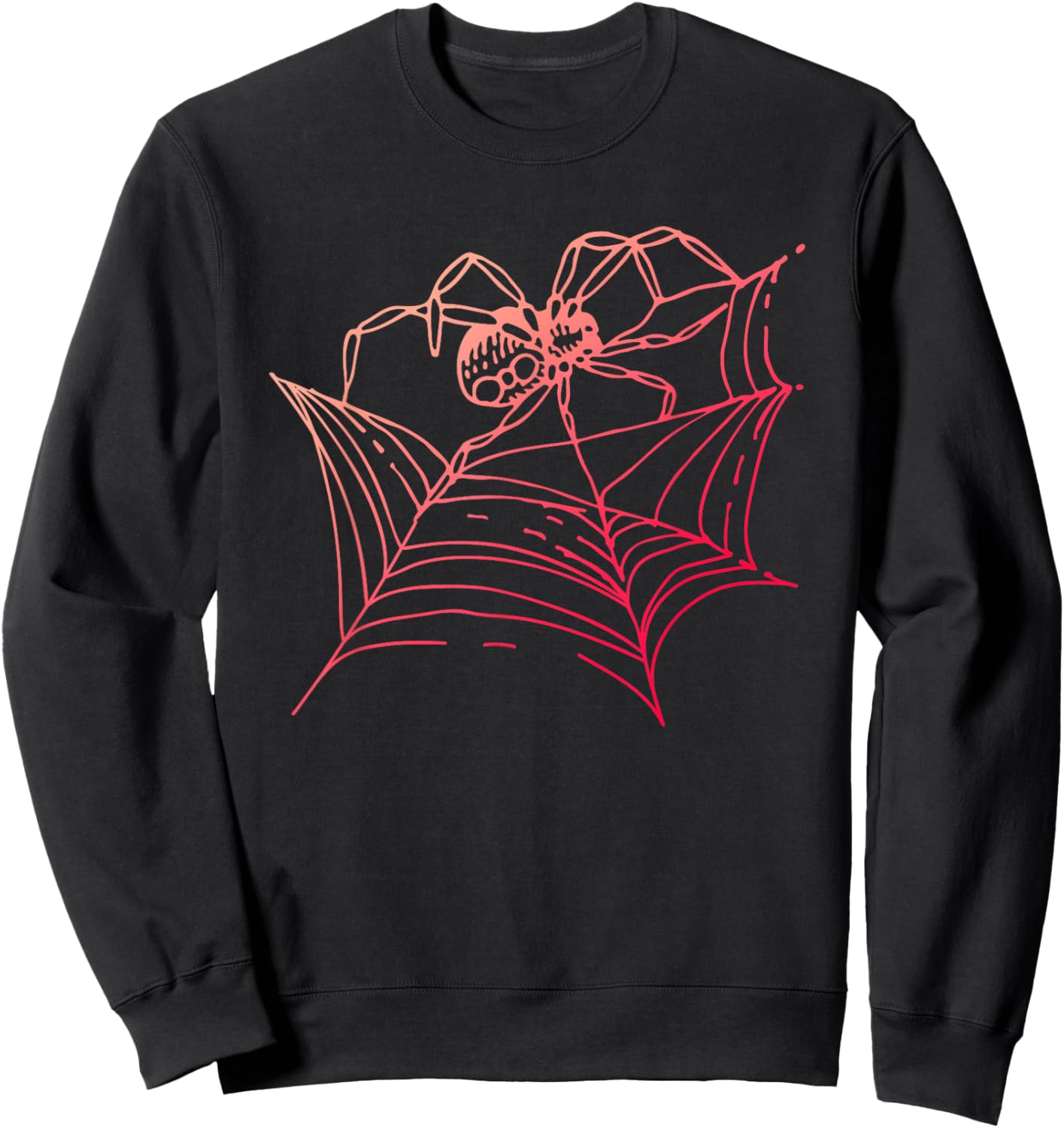 Spider Web Cobweb Arachnophile Spider Fan Arachnids Sweatshirt - Sweatshirt | Black
