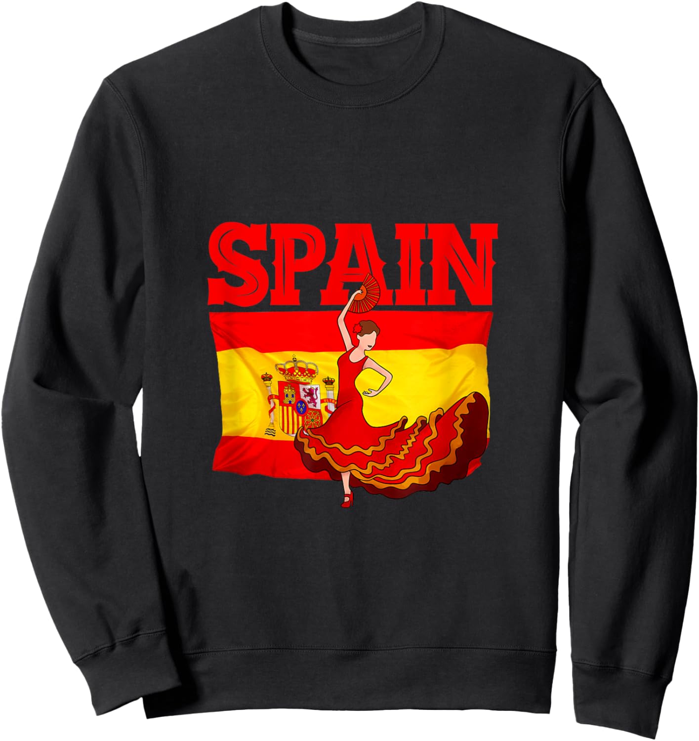 Flamenco Spain Sweatshirt - Sweatshirt | Black