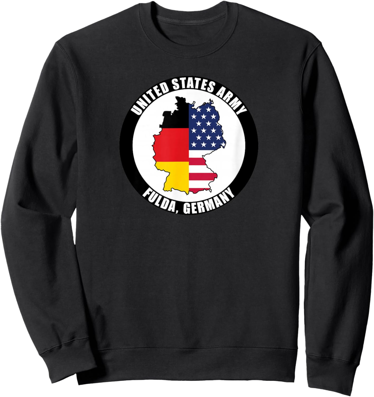 Fulda Germany United States Army Military Veteran Gift Sweatshirt - Sweatshirt | Black