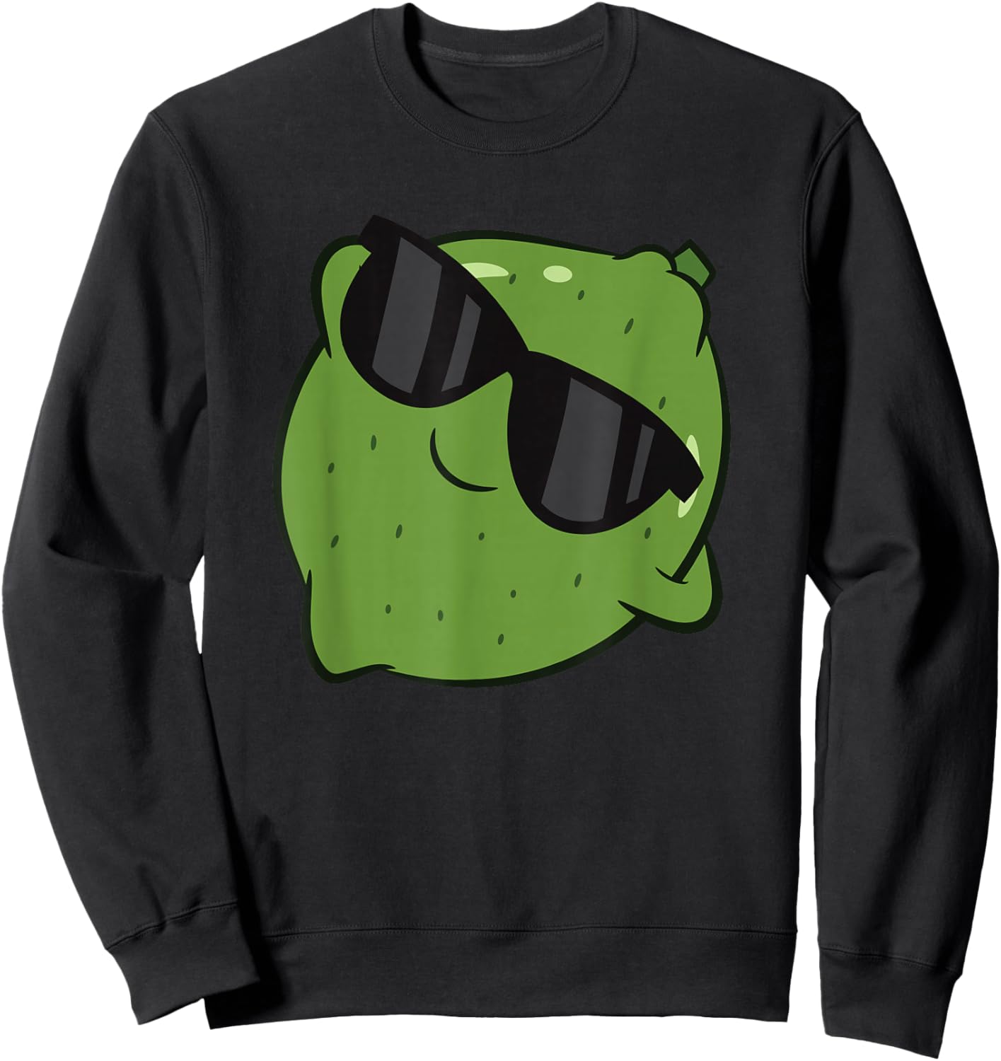 Cute Lime Fruit Relaxing Lazy Lime Sweatshirt - Sweatshirt | Black
