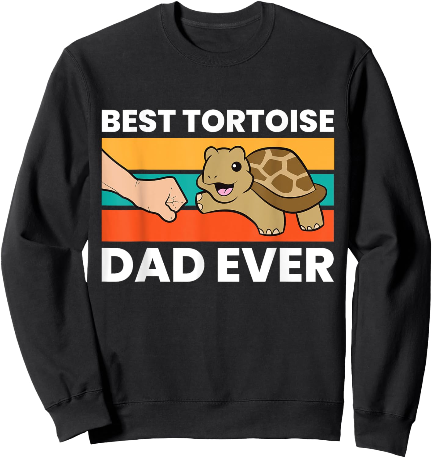 Best Tortoise Dad Ever Sweatshirt - Sweatshirt | Black