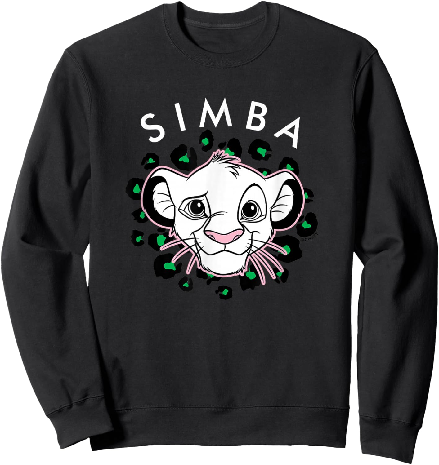Lion King - Simba Leopard Print Sweatshirt - Sweatshirt | Black