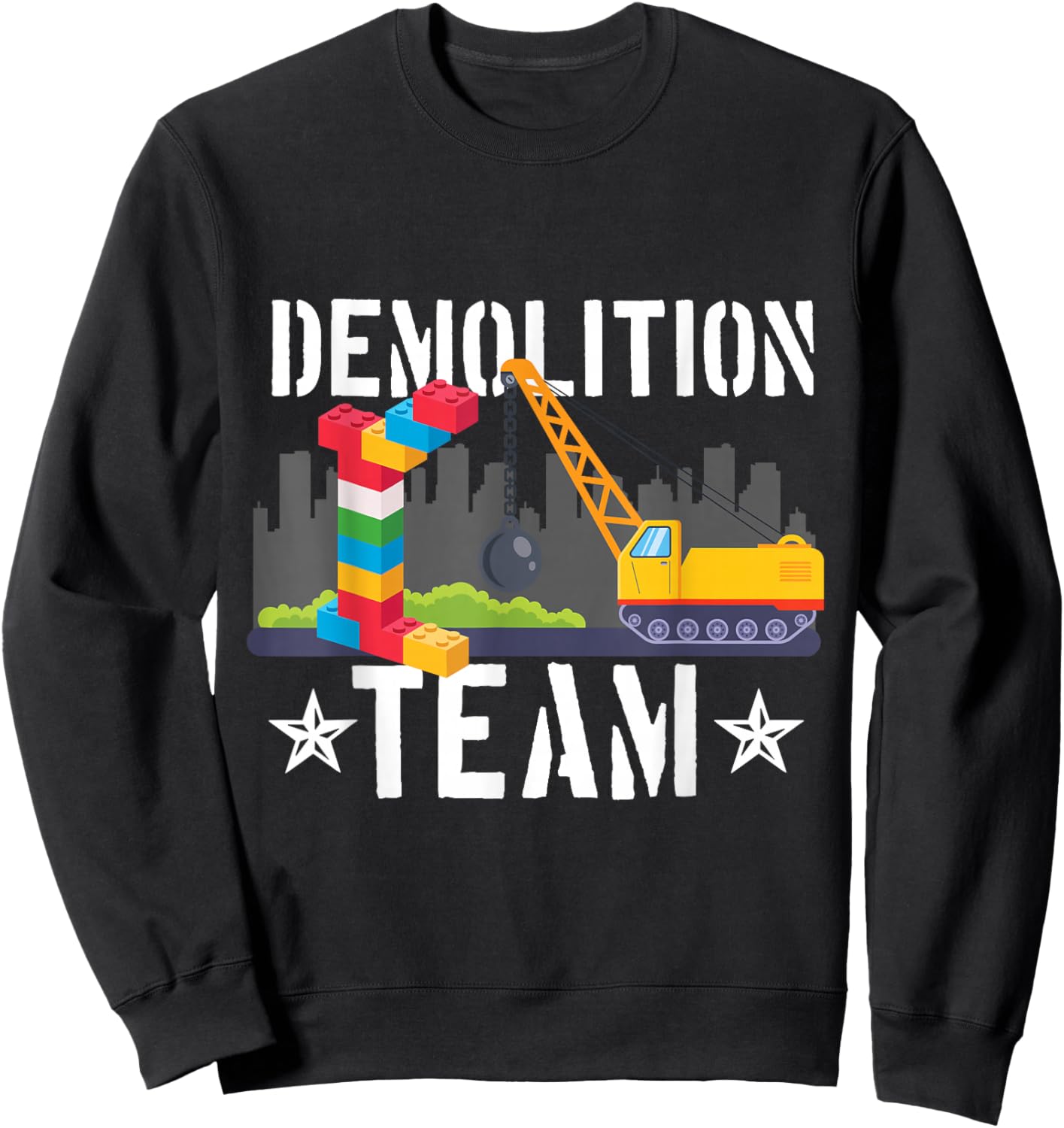 Abriss Team Builder Building Blocks Building Blocks Toy Sweatshirt - Sweatshirt | Black