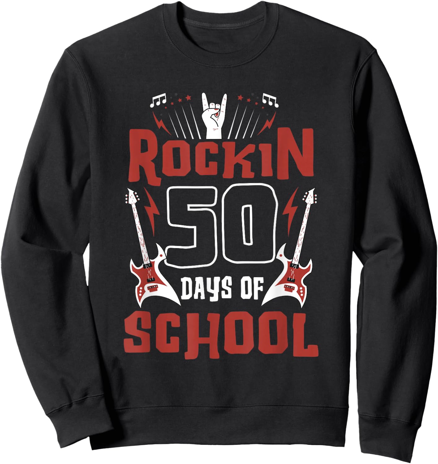 Rockin 50 Days Smarter Sweatshirt - Sweatshirt | Black