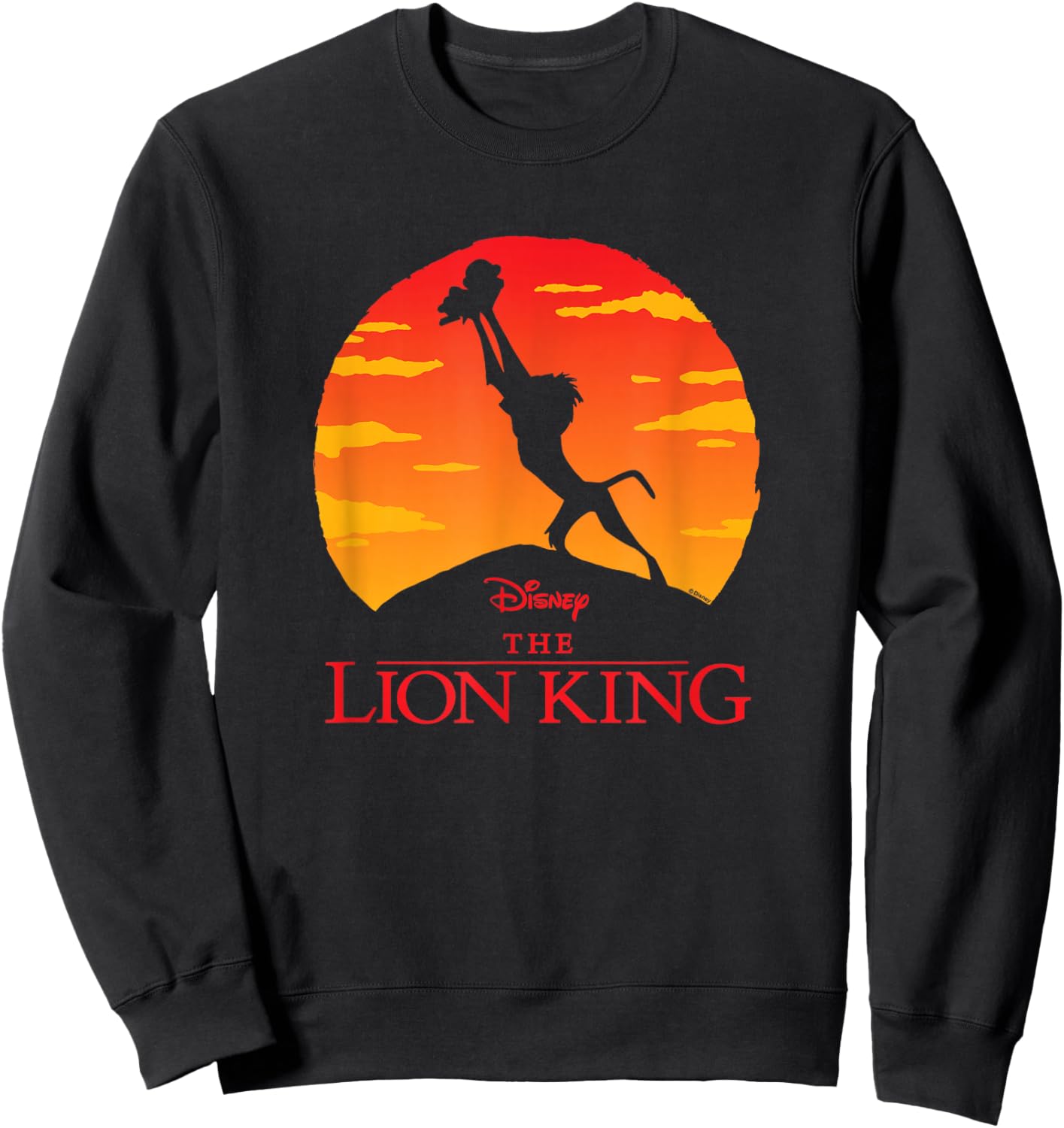 Lion King - Baby Simba Pride Rock Silhouette Sweatshirt - Sweatshirt | Black