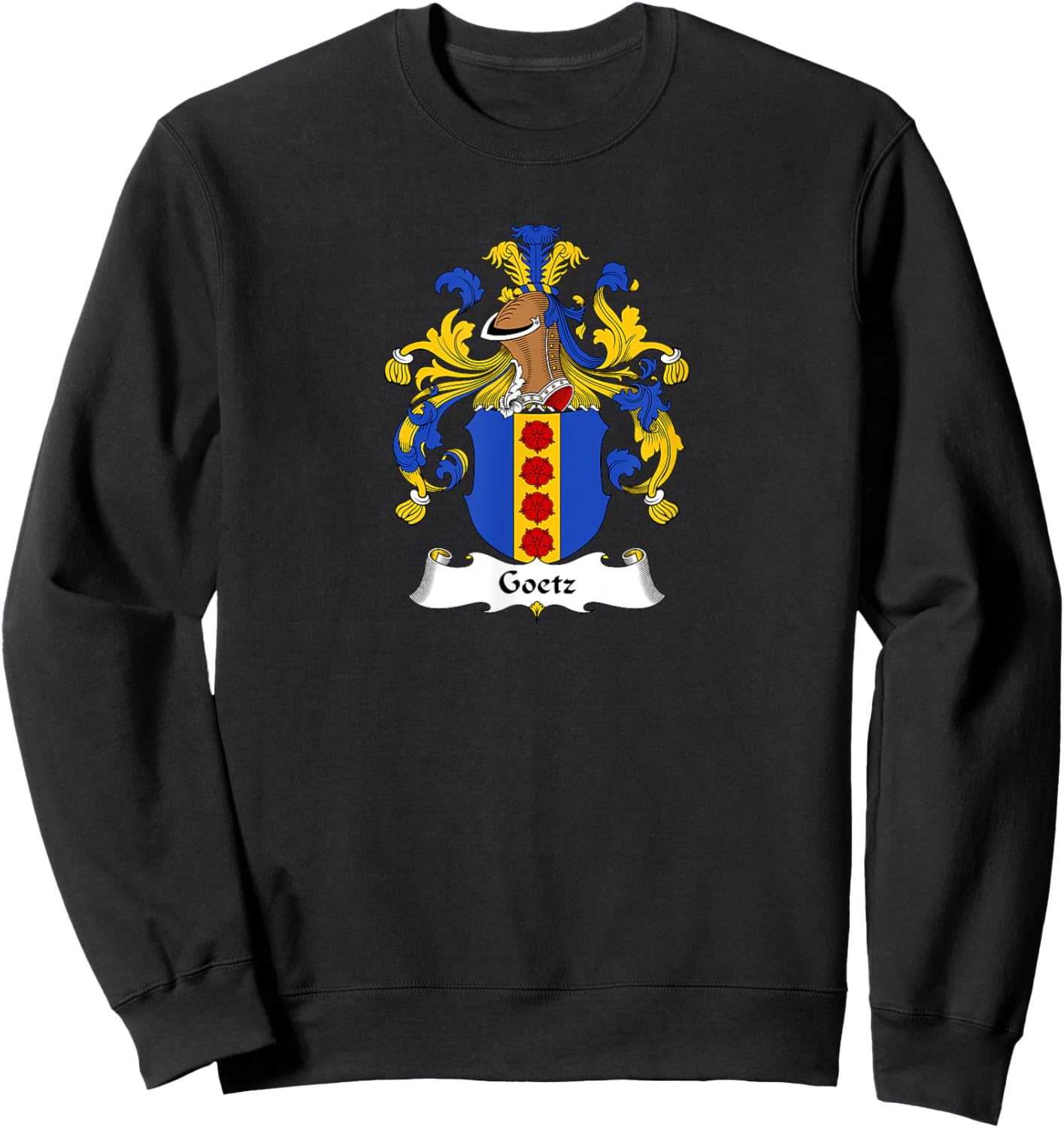 Goetz Coat of Arms - Family Crest Sweatshirt - Sweatshirt | Black