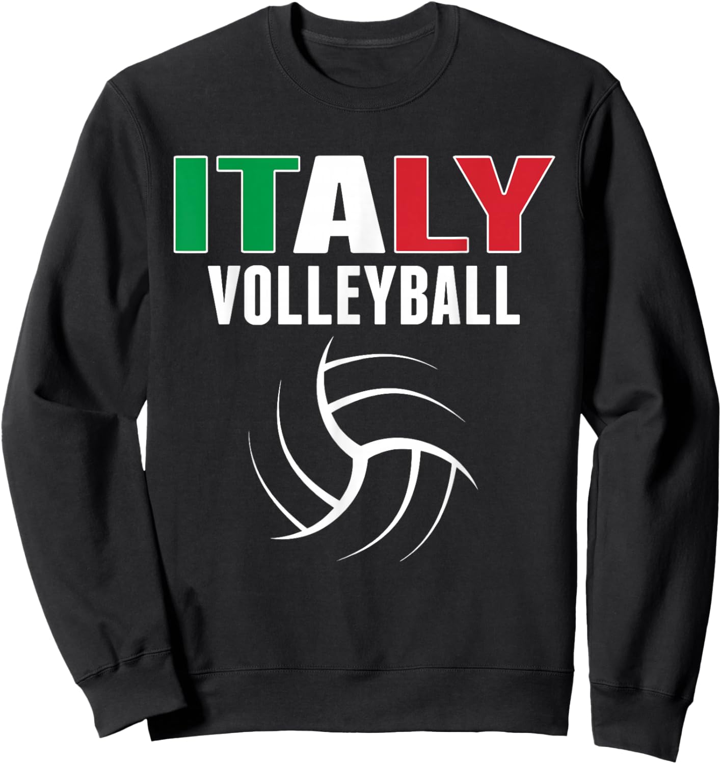 Italy Volleyball Fans Jersey - Italian Flag Sport Lovers Sweatshirt - Sweatshirt | Black