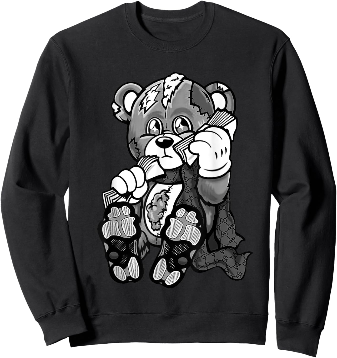 11 Cool Grey Heartbreak Money Shoes Retro Cool Grey 11 Sweatshirt - Sweatshirt | Black