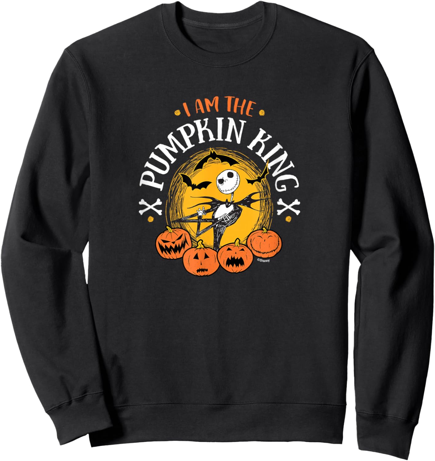 Jack Skellington I Am The Pumpkin King Sweatshirt - Sweatshirt | Black