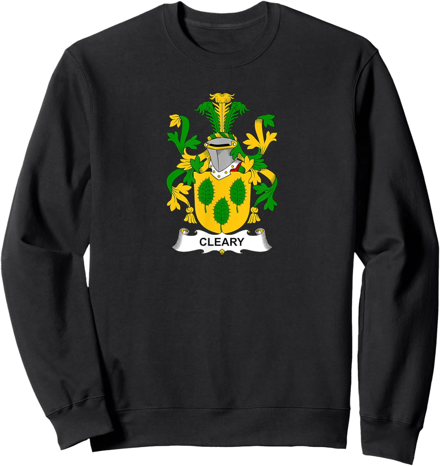 Cleary Coat of Arms - Family Crest Sweatshirt - Sweatshirt | Black