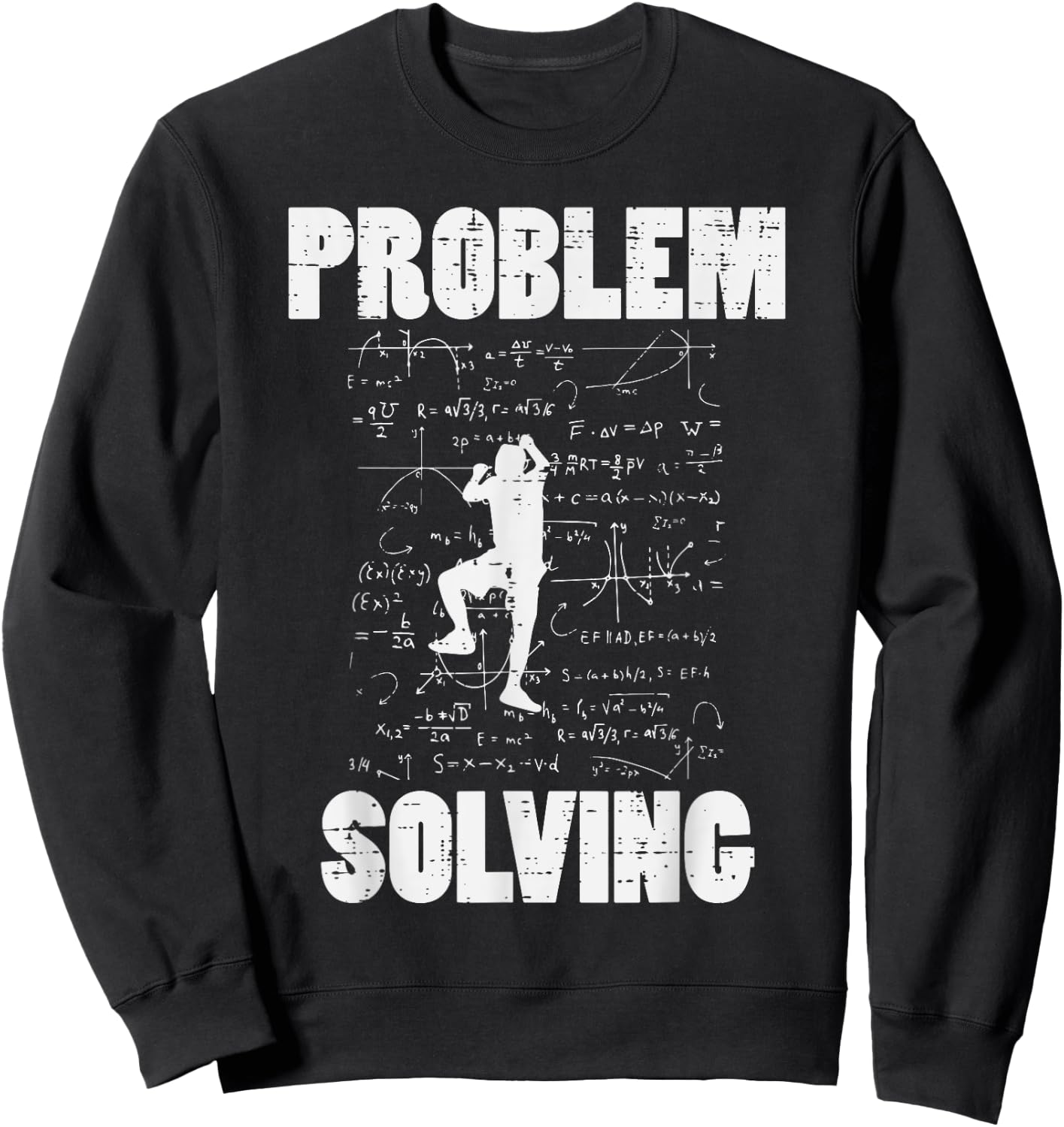 Climbing Problem Solving Math Funny Bouldering Men Women Kid Sweatshirt - Sweatshirt | Black