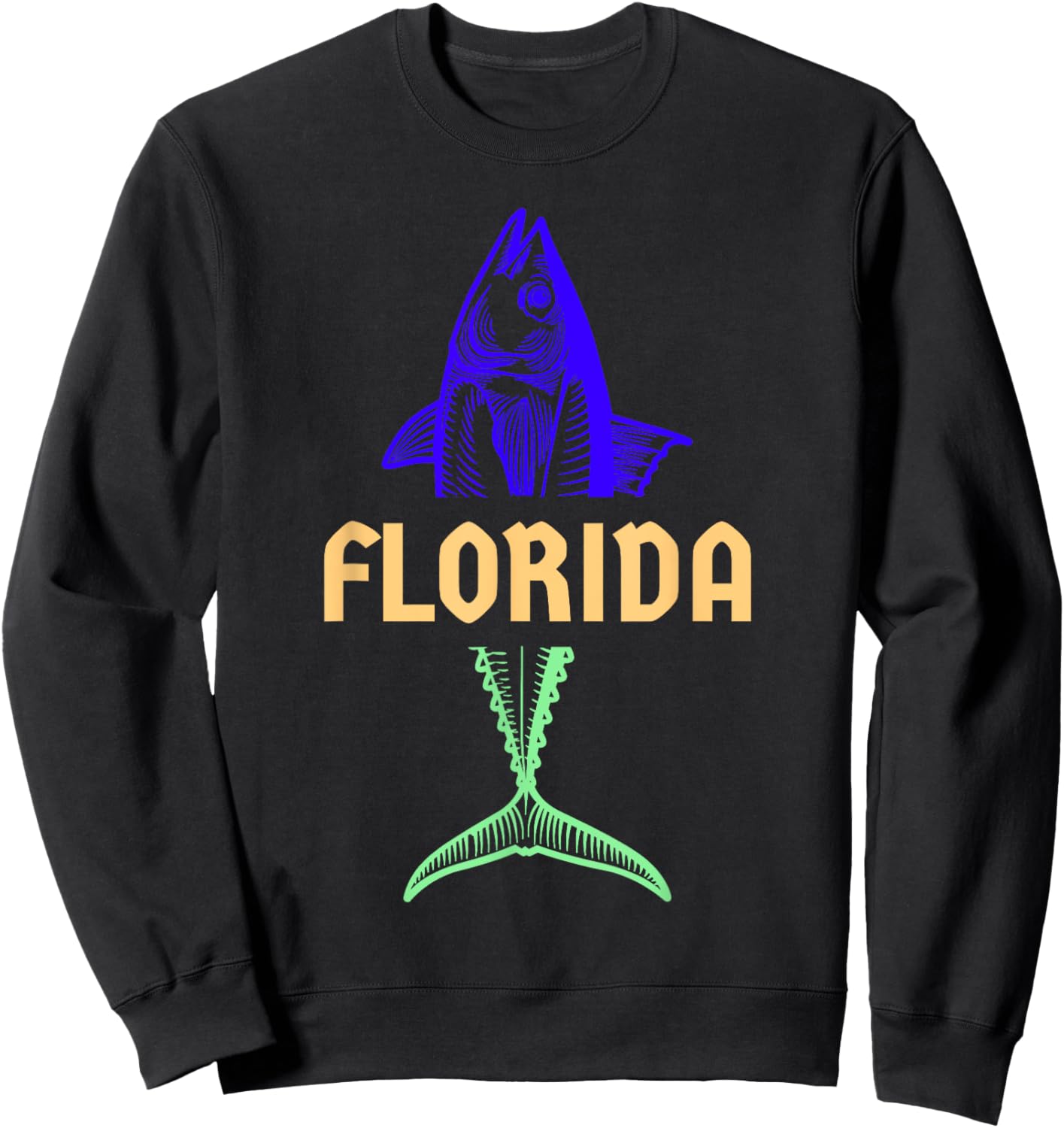 Florida Keys Fishing Florida Vacation Off Shore Fishing Sweatshirt - Sweatshirt | Black