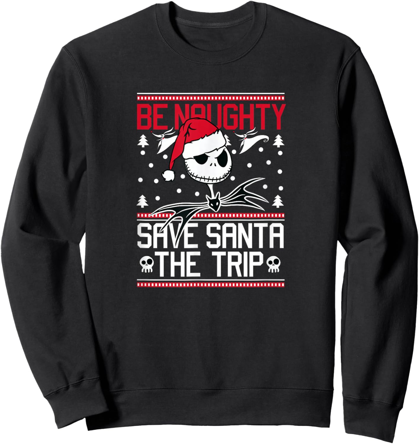 The Nightmare Before Christmas - Holiday Jack Be Naughty Sweatshirt - Sweatshirt | Black