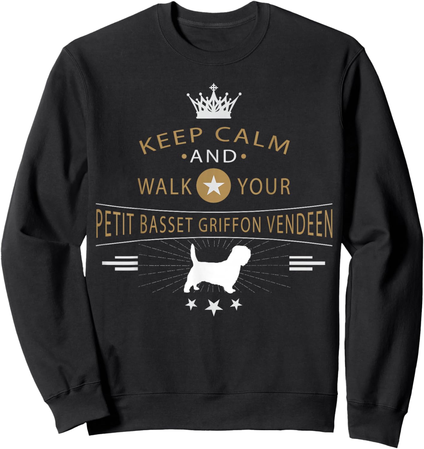PBGV Petit Basset Griffon Vendeen Dog Breed Women Kids Sweatshirt - Sweatshirt | Black