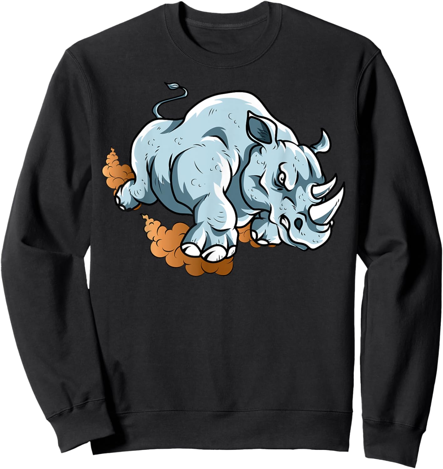 Rhino Lover Rhinoceros African Animal Safari Horn Wildlife Sweatshirt - Sweatshirt | Black