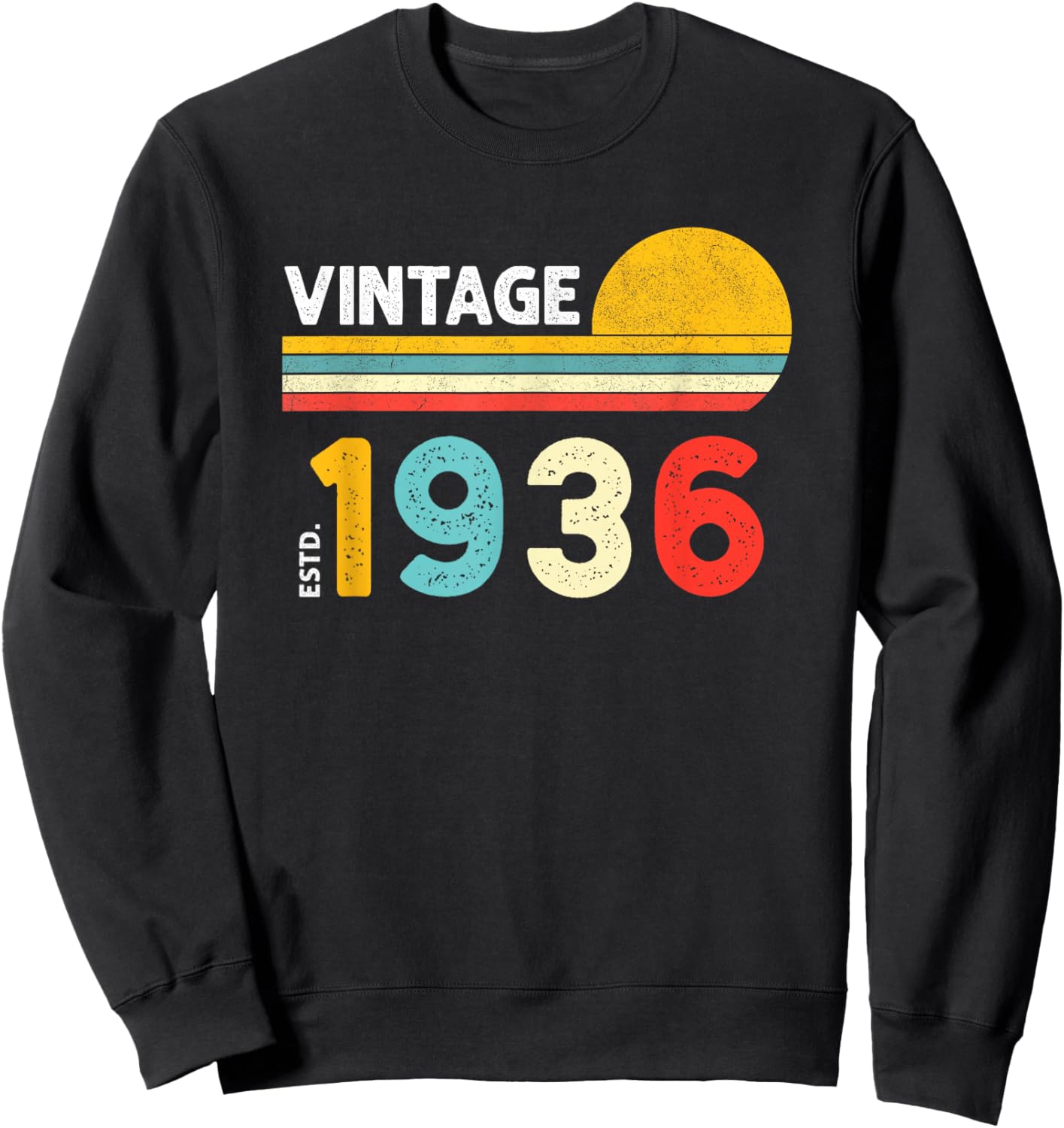 Vintage 1936 Sweatshirt - Sweatshirt | Black