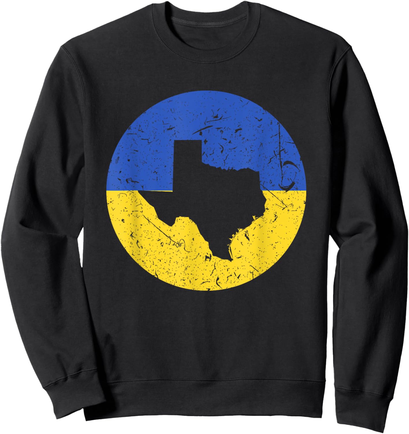 Proud Texan-Ukrainian From Texas Ukraine Home Pride Sweatshirt - Sweatshirt | Black