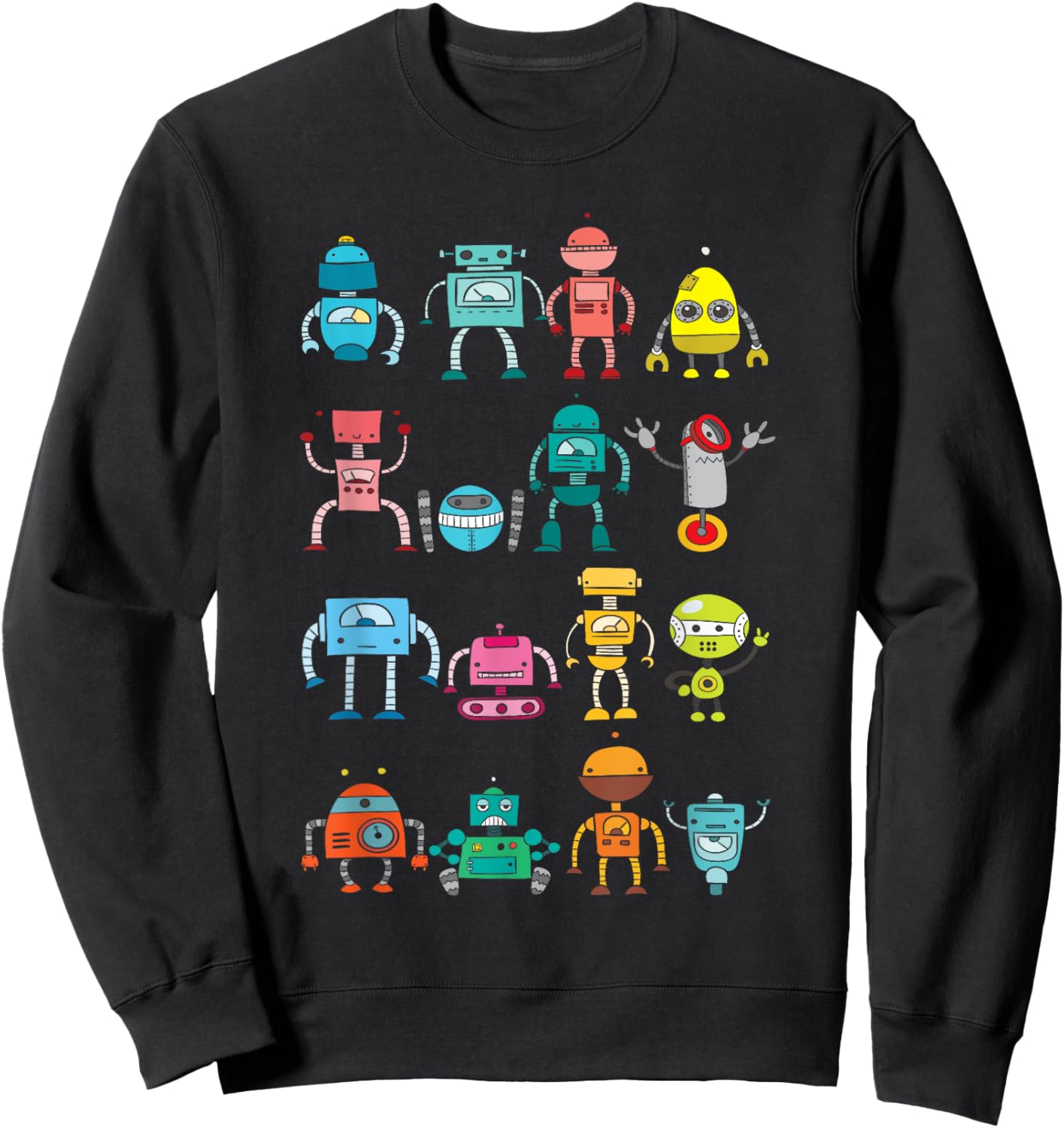 Funny Robotics Shirts - Robot Lover Robotics Engineer Engineering Sweatshirt - Sweatshirt | Black