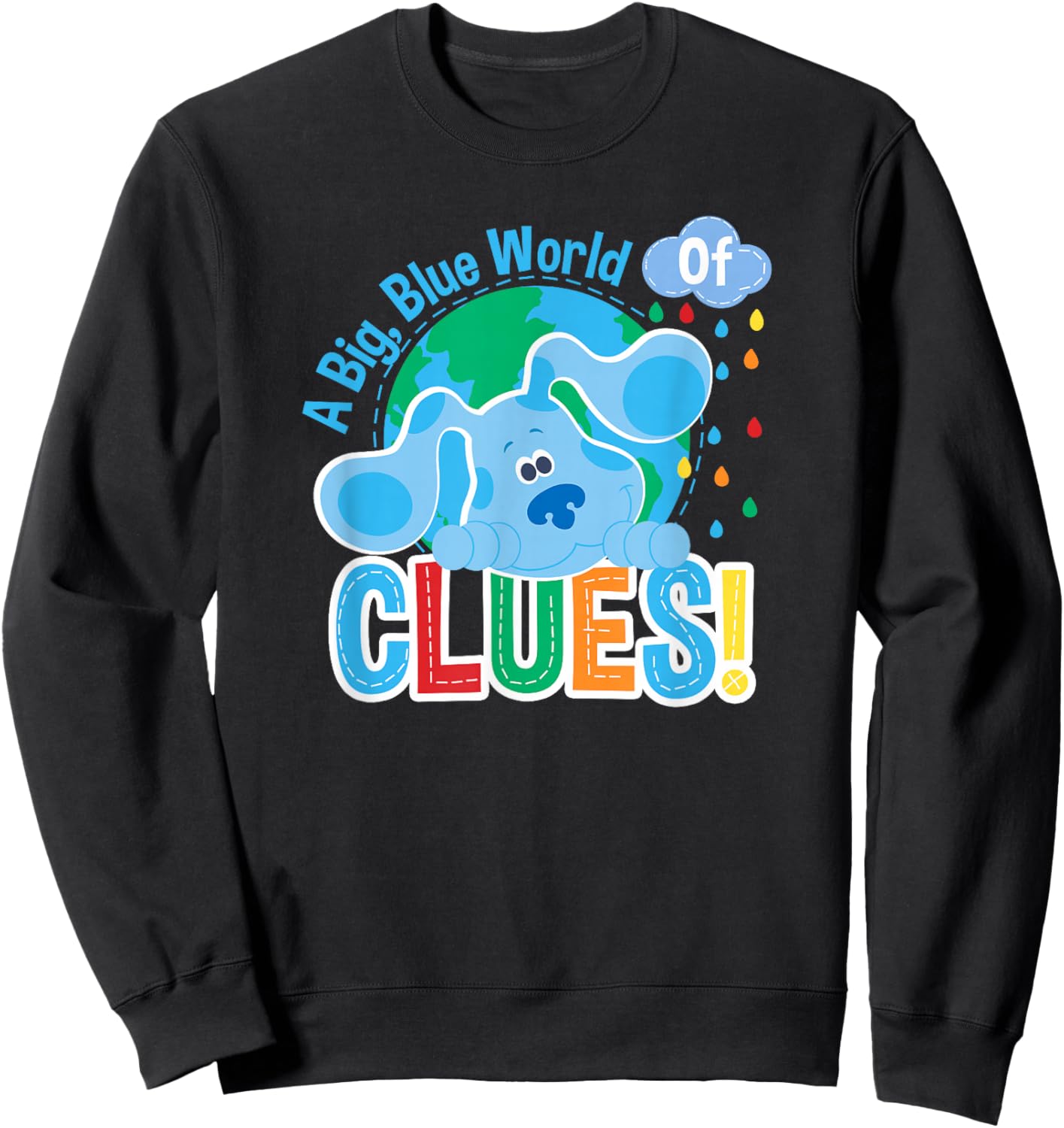 Blue's Clues A Big Blue World of Clues Sweatshirt - Sweatshirt | Black