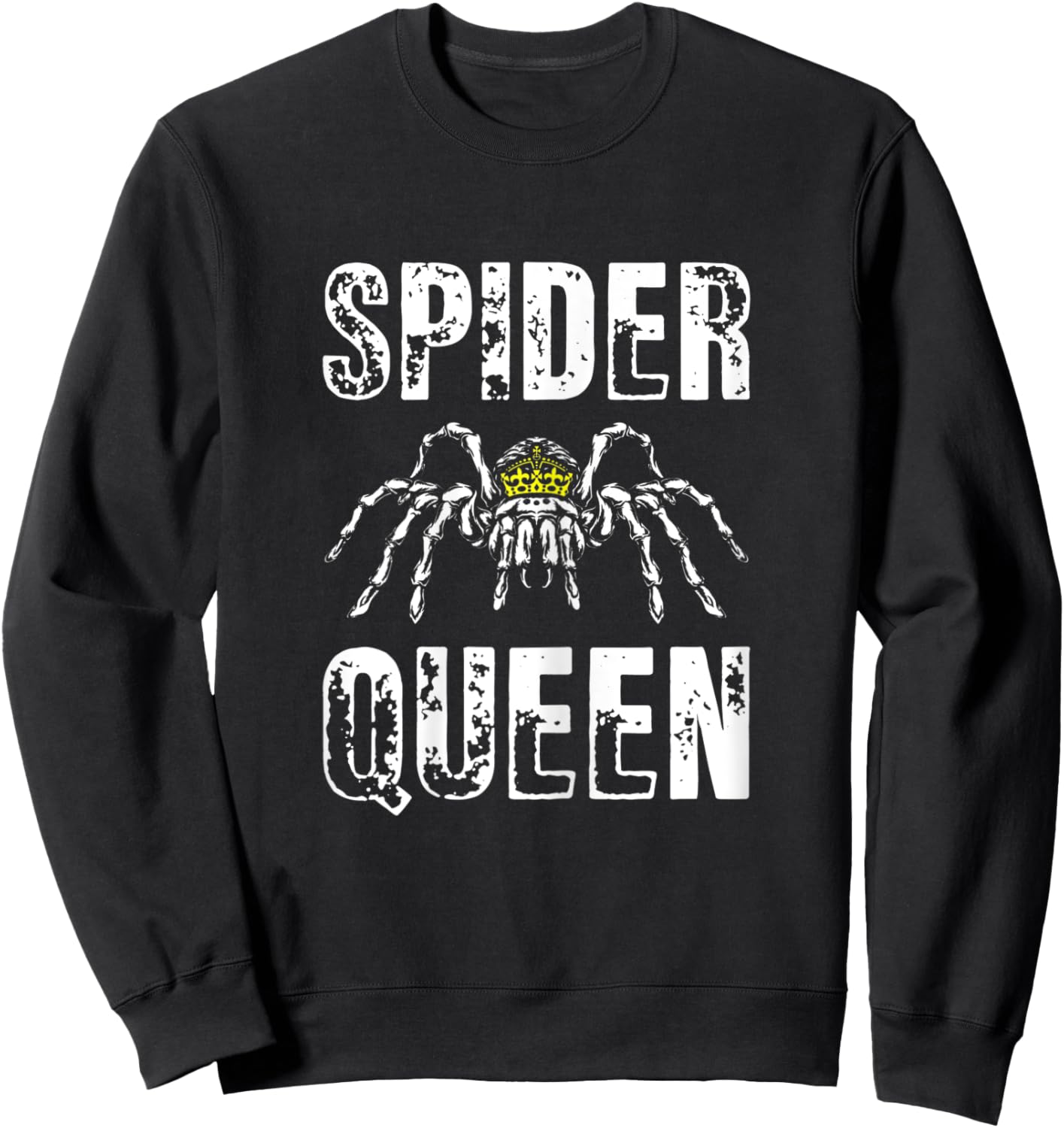 Spider Queen Arachnophile Arachnids Cobweb Insect Sweatshirt - Sweatshirt | Black