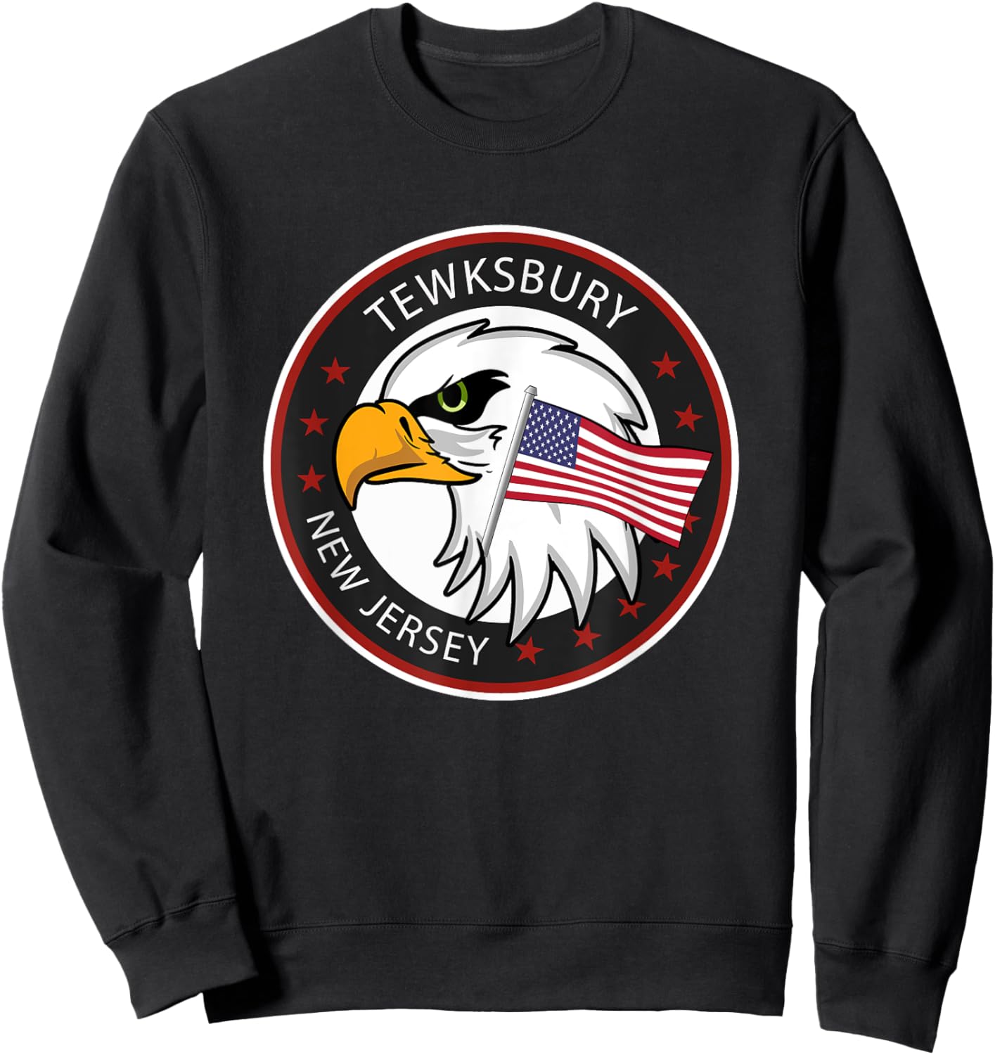 Tewksbury NJ New Jersey Sweatshirt - Sweatshirt | Black
