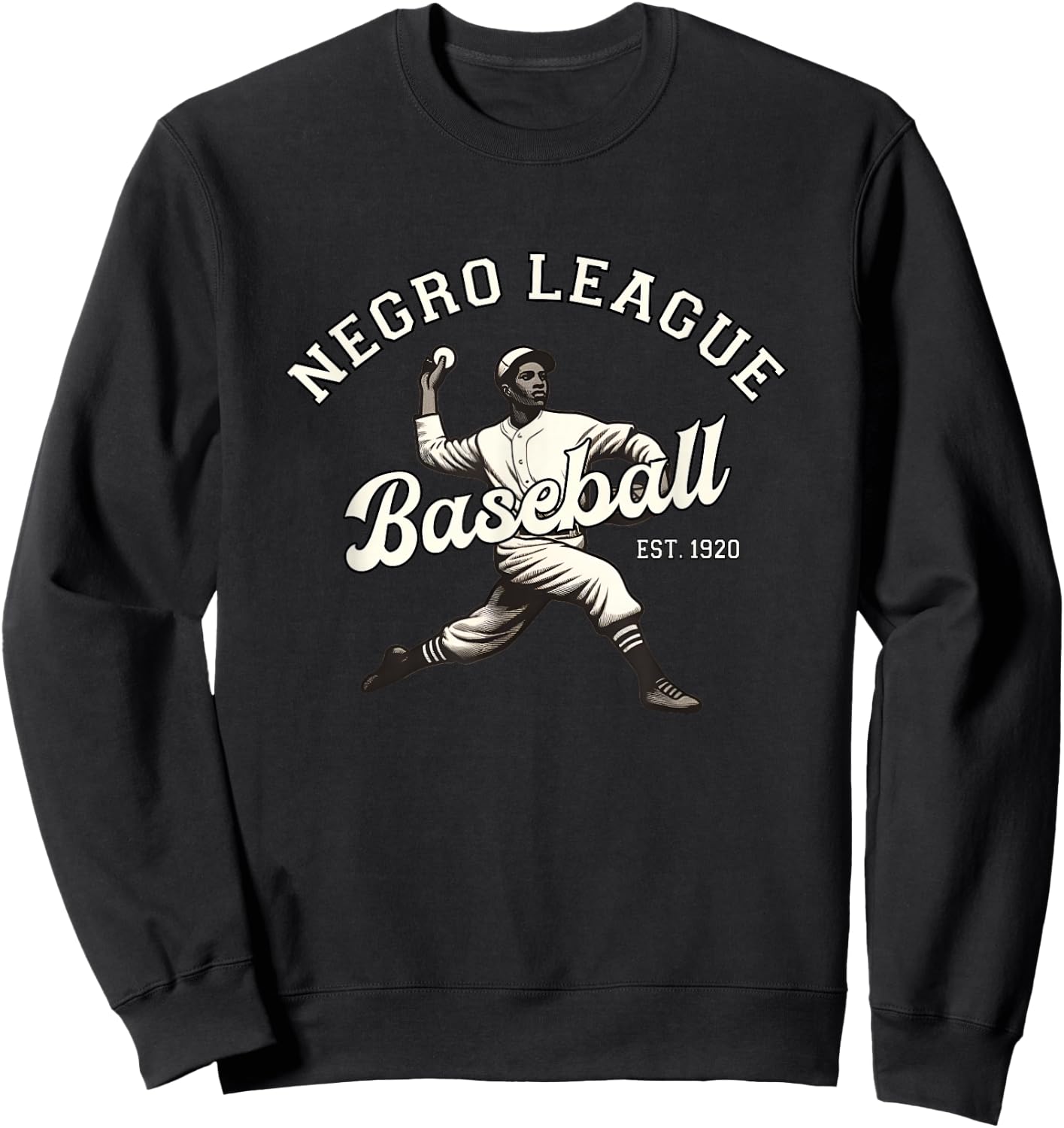 Vintage Negro League Baseball Black History Month Sweatshirt - Sweatshirt | Black