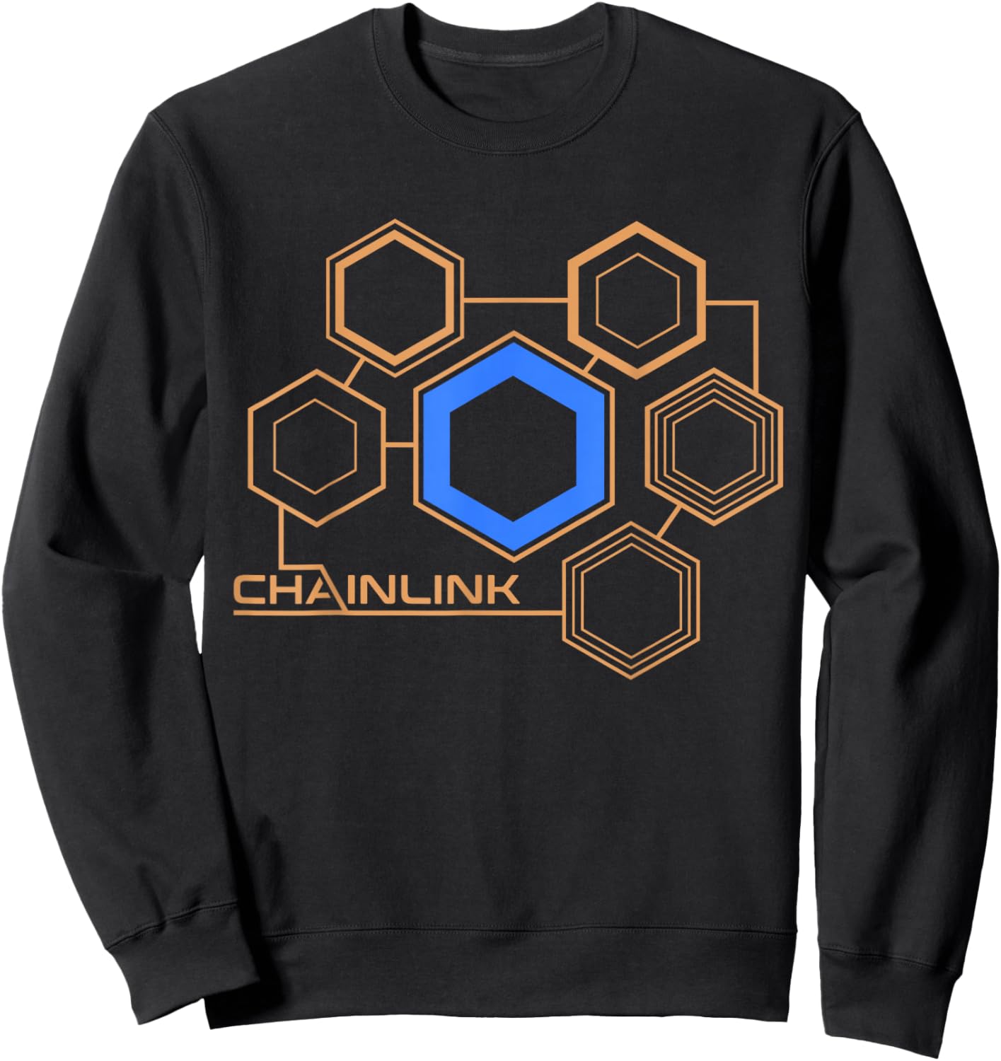 CHAINLINK Crypto LINK Token Decentralized Finance Blockchain Sweatshirt - Sweatshirt | Black
