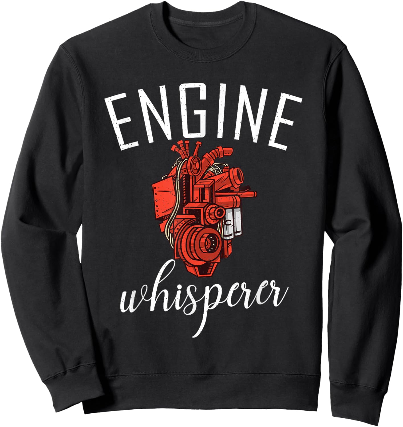 Engine Whisperer Repair Mechanic Sweatshirt - Sweatshirt | Black