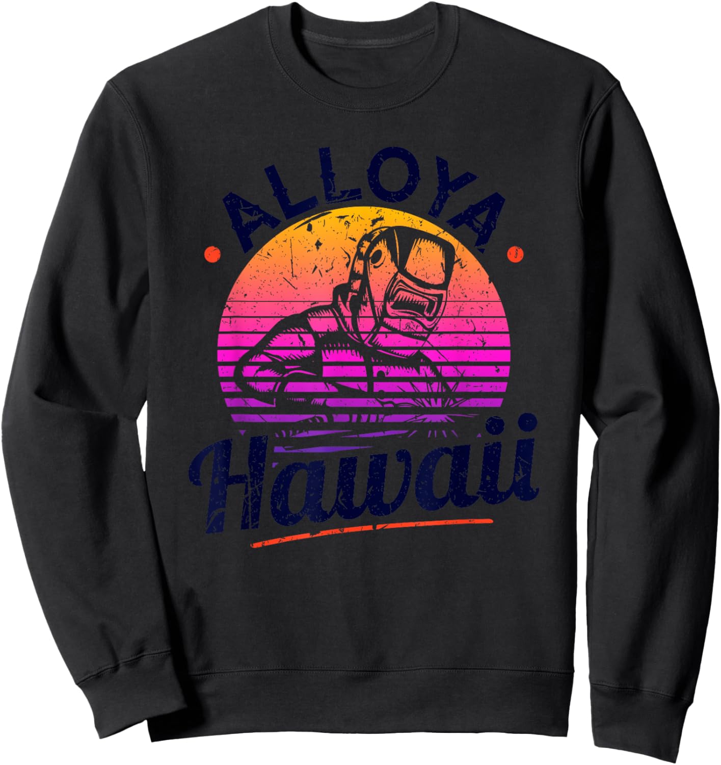 Welding Alloya Hawaii, Funny Welder Vacation Sweatshirt - Sweatshirt | Black