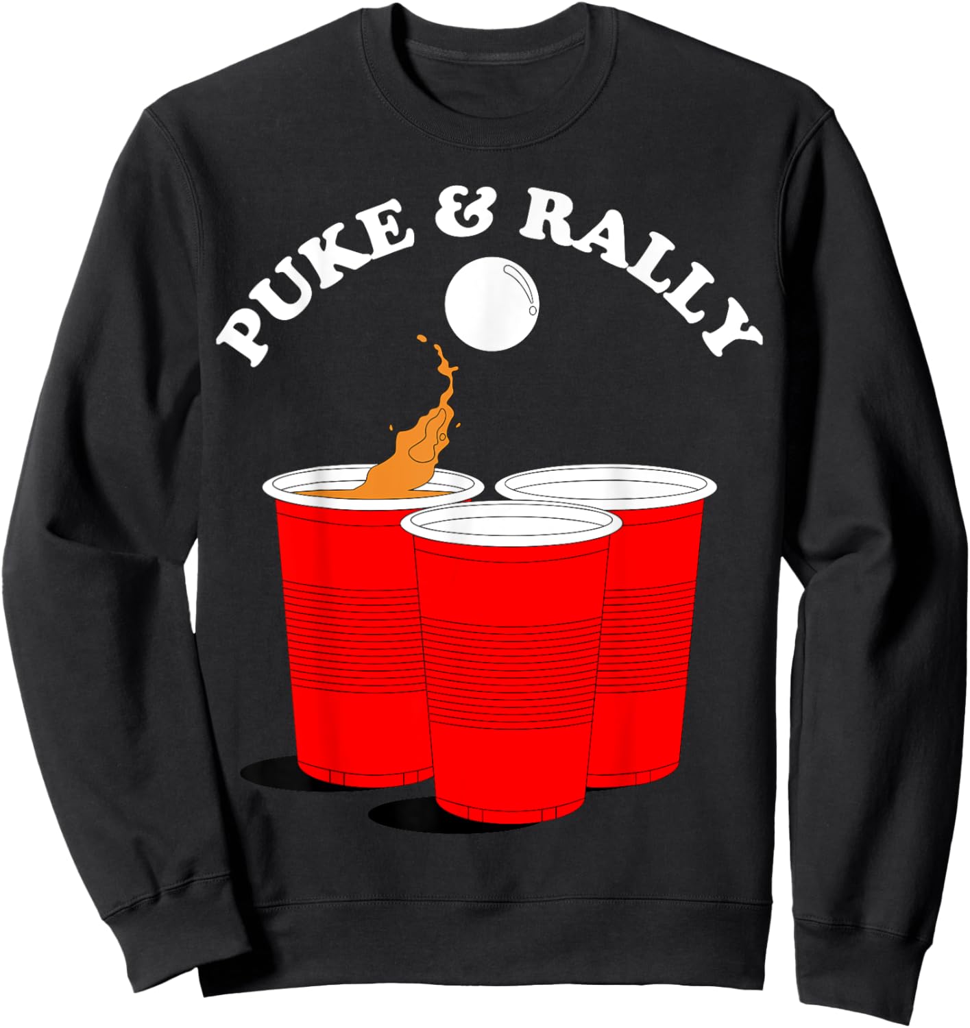 Puke and Rally Sweatshirt - Sweatshirt | Black