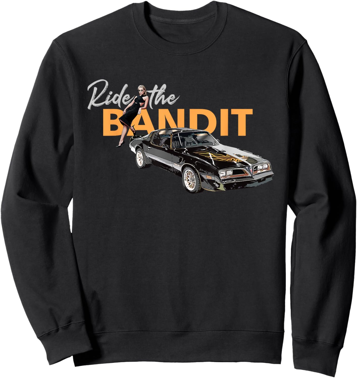 Classic Cars, 1977 Bandit Trans AM, Vintage Black Trans AM Sweatshirt - Sweatshirt | Black