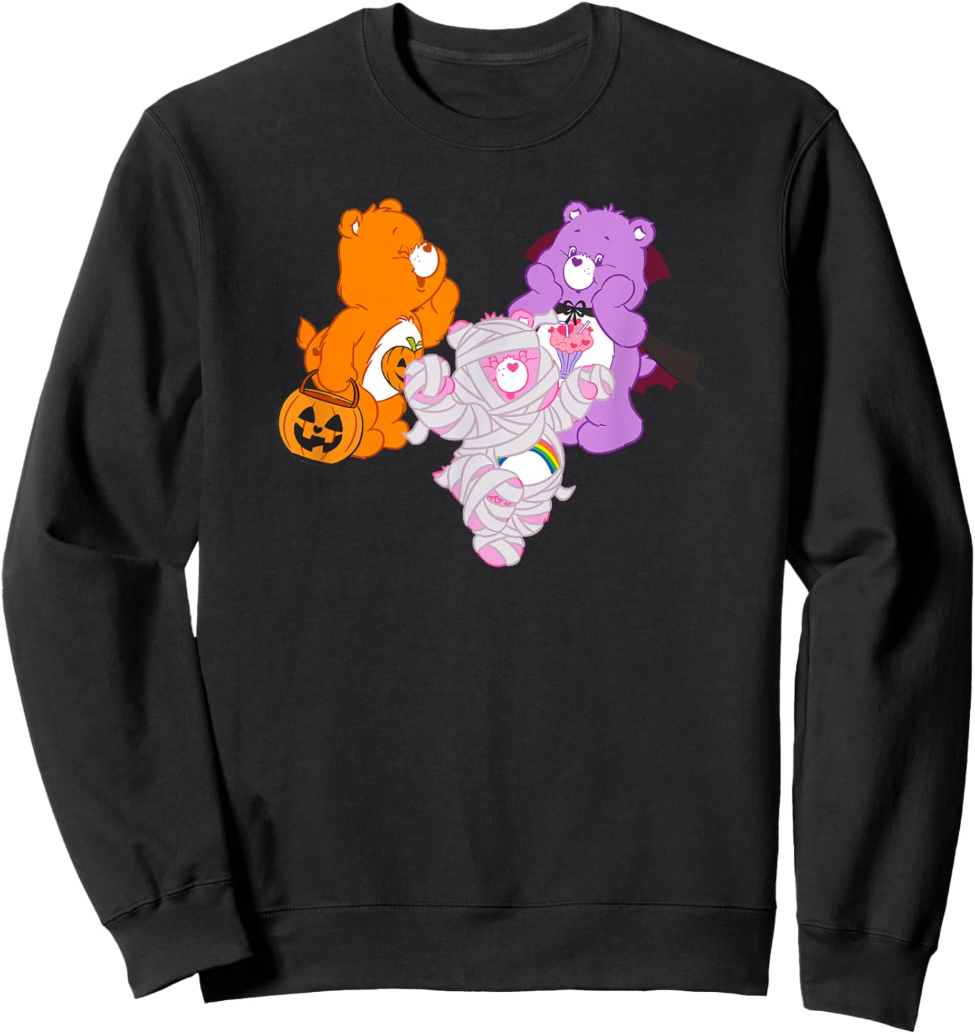 Care Bears Halloween Trick-or-Sweet Spooky Costume Group Sweatshirt - Sweatshirt | Black