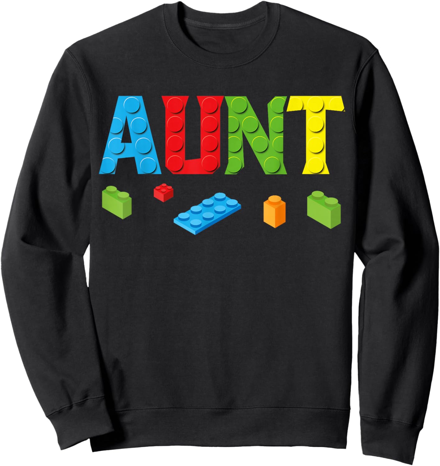 Aunt Master Builder Building Bricks Blocks Family Set Women Sweatshirt - Sweatshirt | Black
