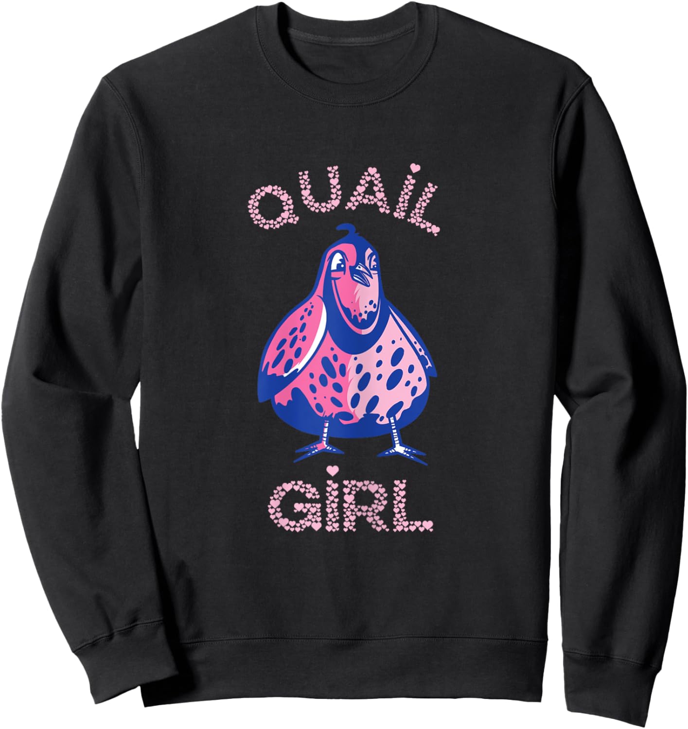 Quail Girl Bird Quail Lover Birdology Coturnix Quail Sweatshirt - Sweatshirt | Black