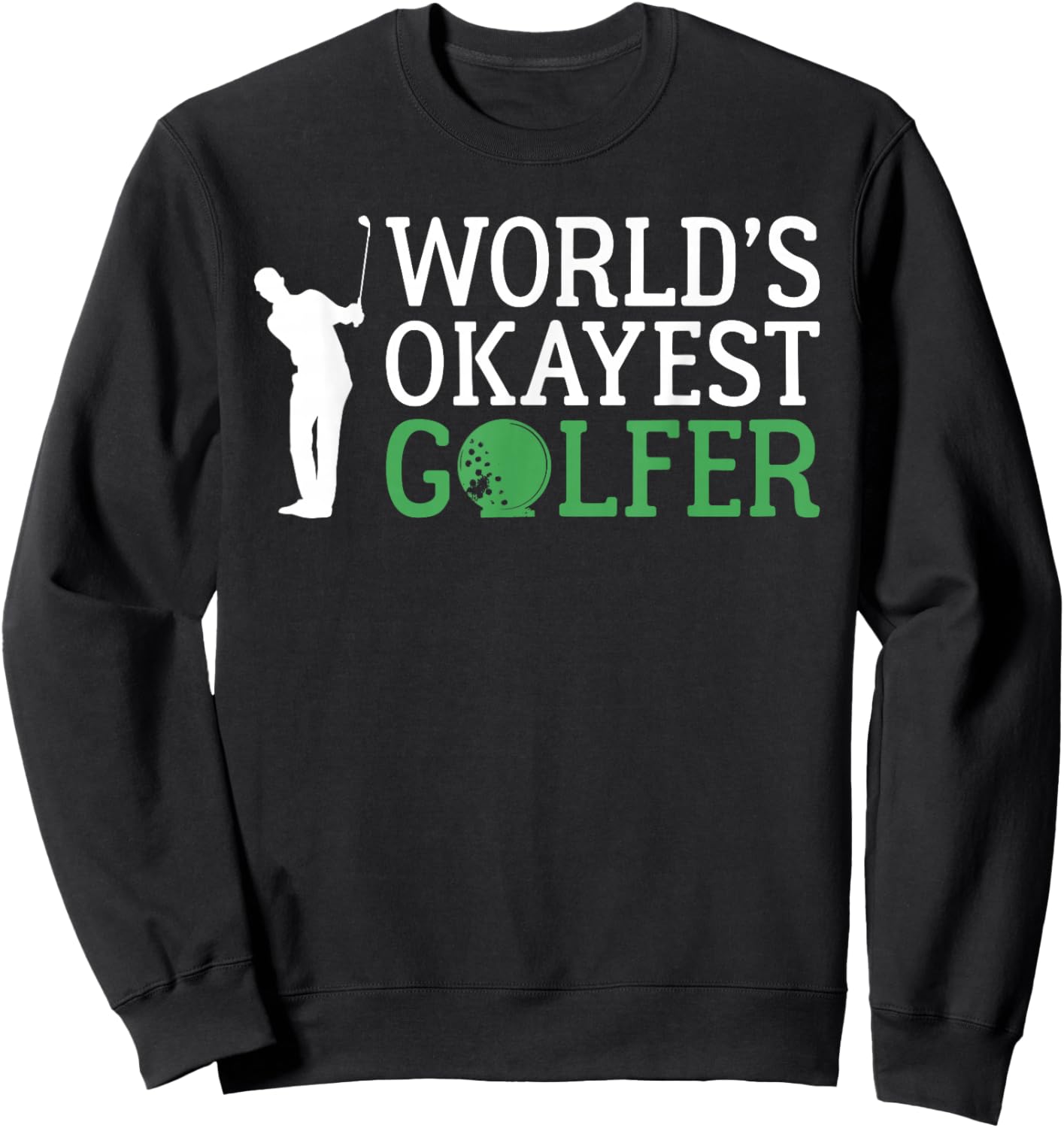Golfer Gifts & Accessories -Adults Black Small Classic Fit Short Sleeve Sweatshirt - Sweatshirt | Black