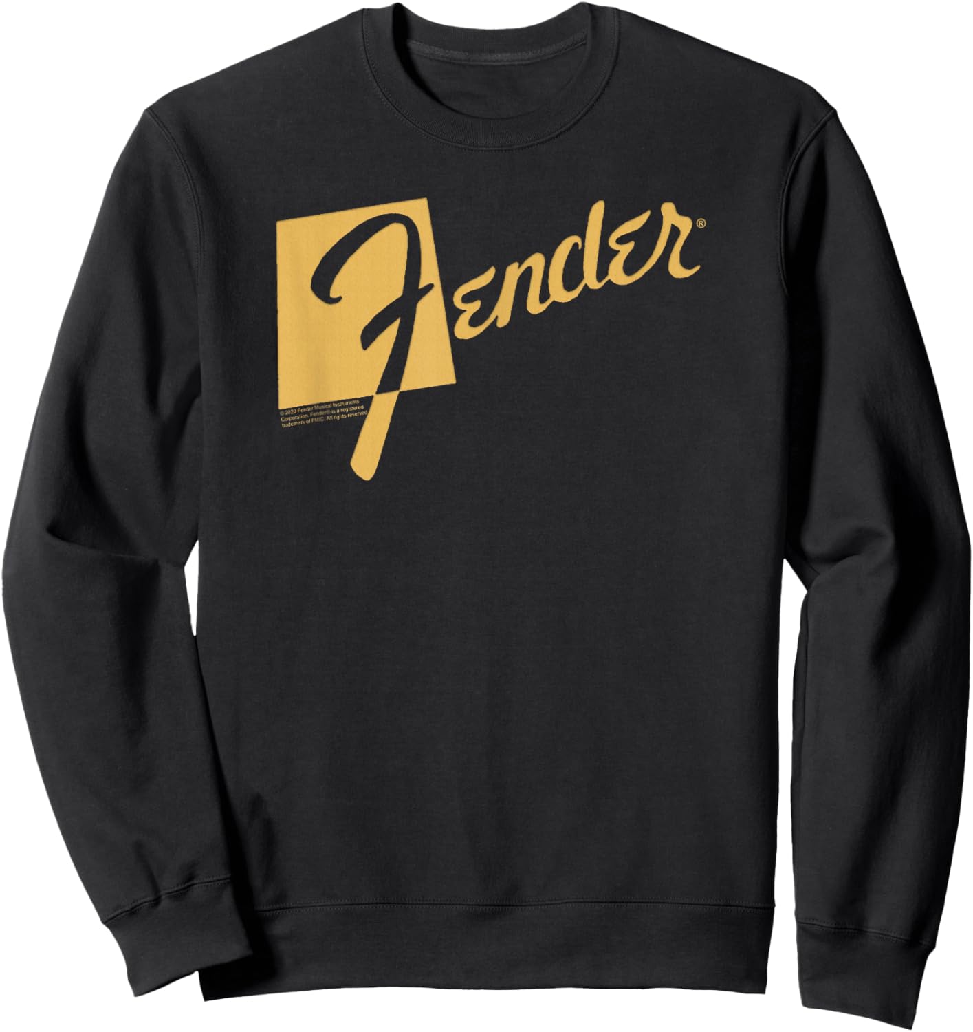 Fender Retro Text Logo Sweatshirt - Sweatshirt | Black