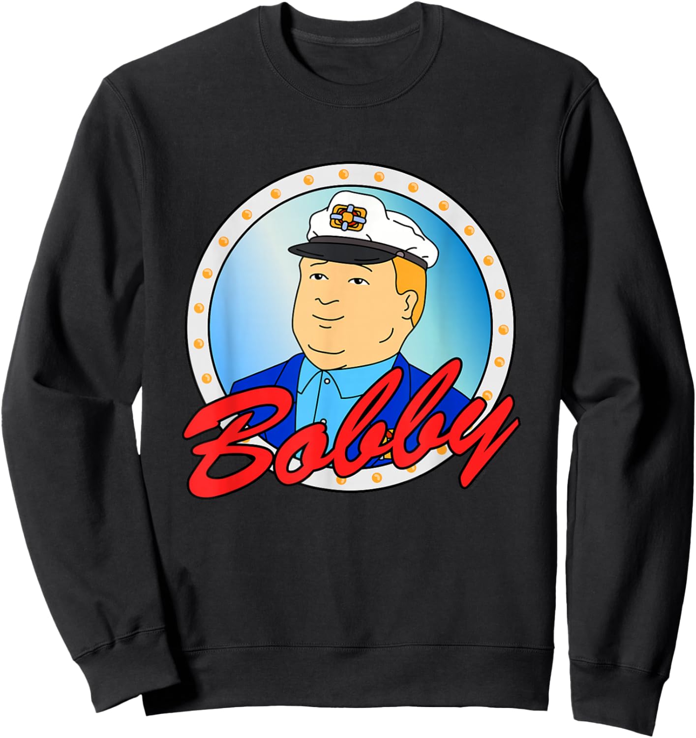 King of The Hill Sailor Bobby Hill Cartoon Sweatshirt - Sweatshirt | Black