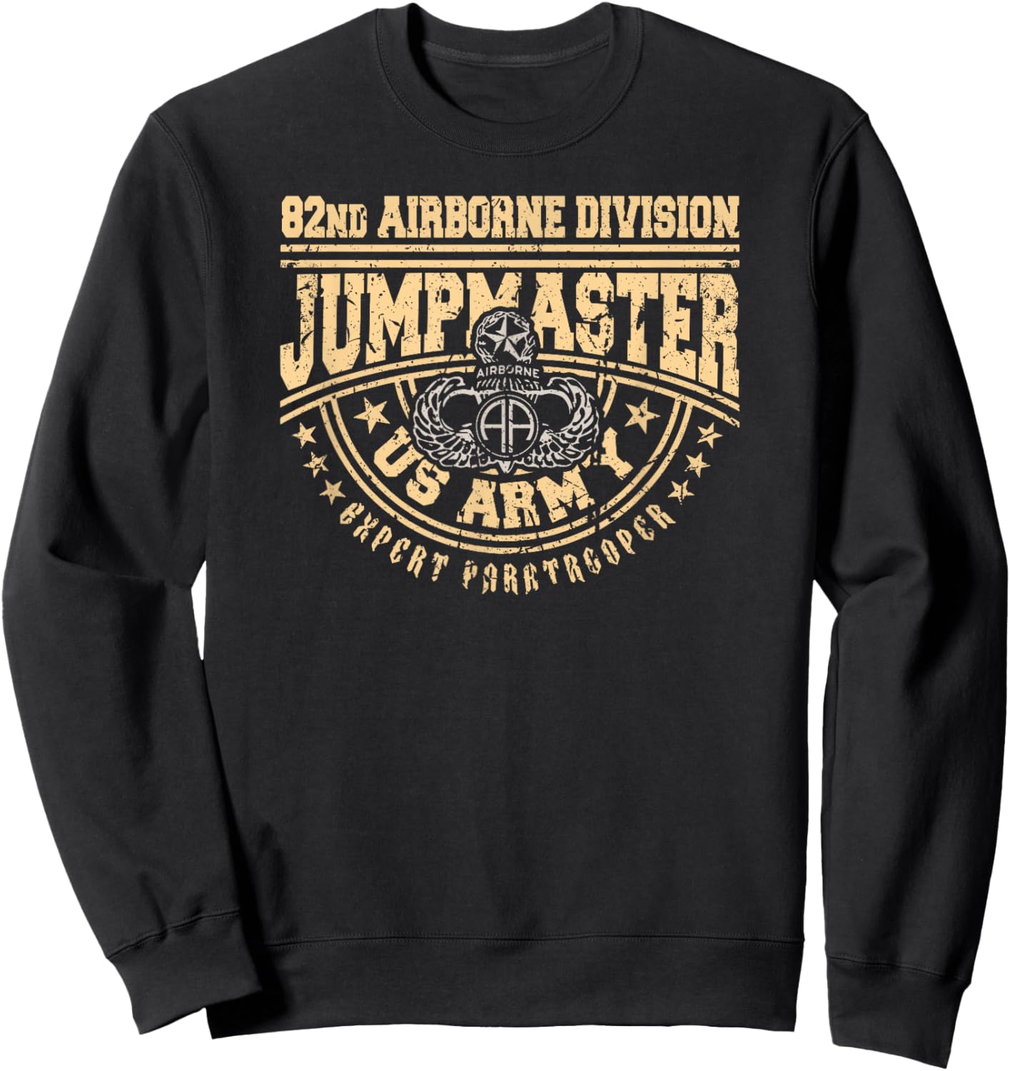 Jumpmaster Paratrooper Airborne 82nd Airborne Division Gear Sweatshirt - Sweatshirt | Black