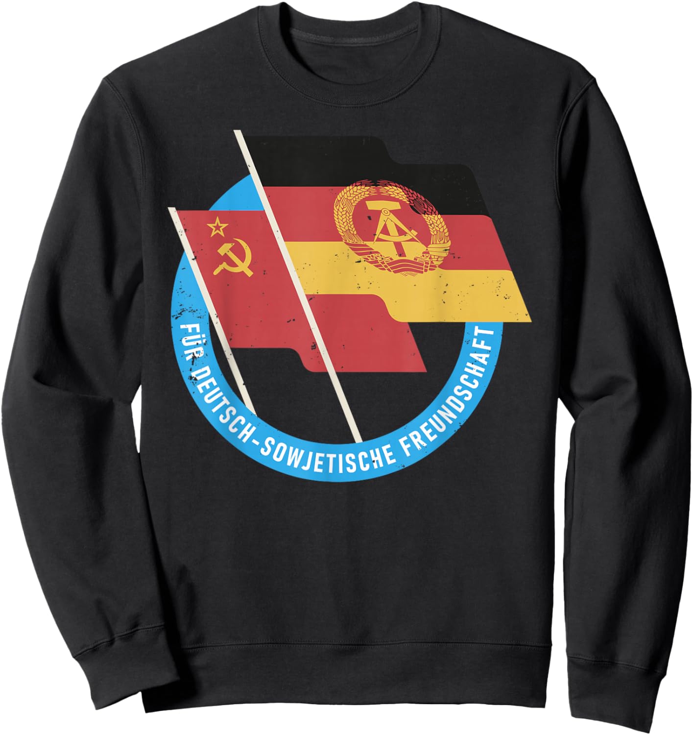 DDR GDR East East Germany USSR Sweatshirt - Sweatshirt | Black