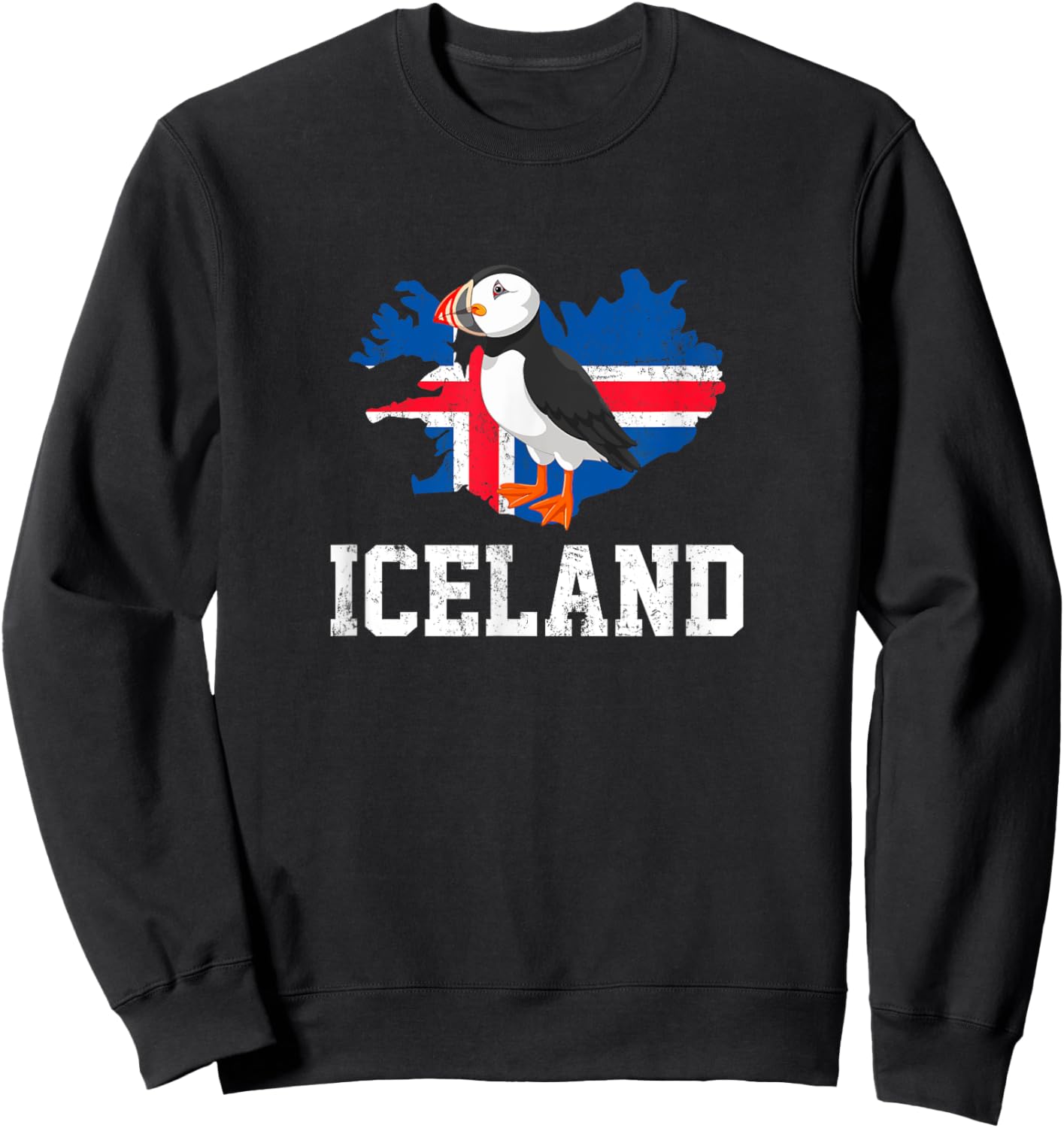 Iceland puffin, puffin Sweatshirt - Sweatshirt | Black