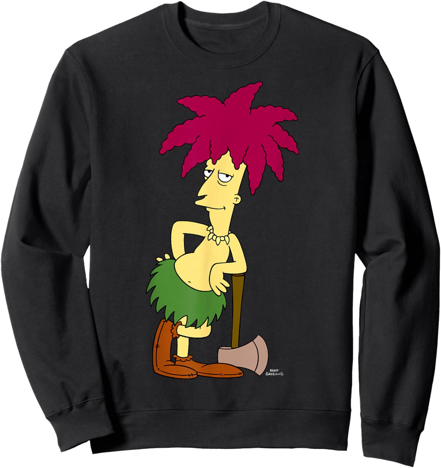 The Simpsons Sideshow Bob With Axe V1 Sweatshirt - Sweatshirt | Black