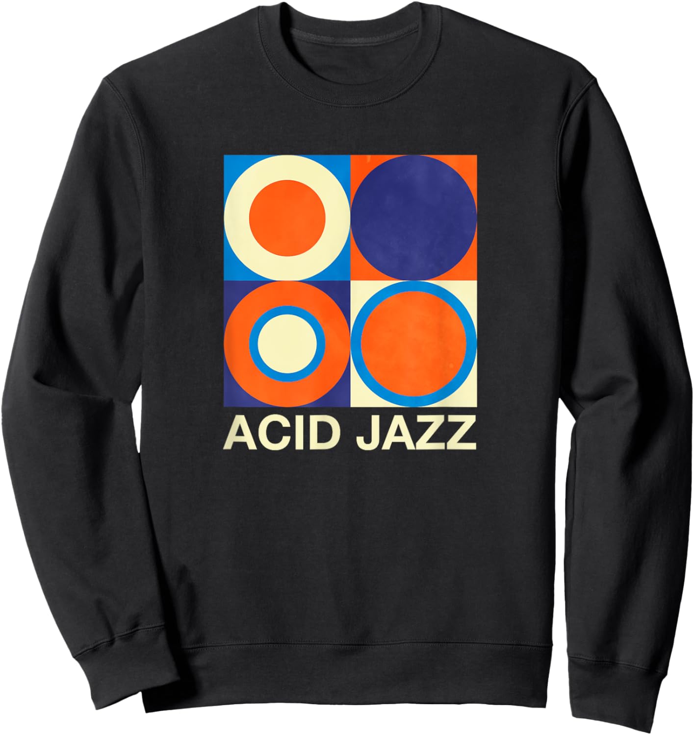 Retro Acid Jazz Sweatshirt - Sweatshirt | Black
