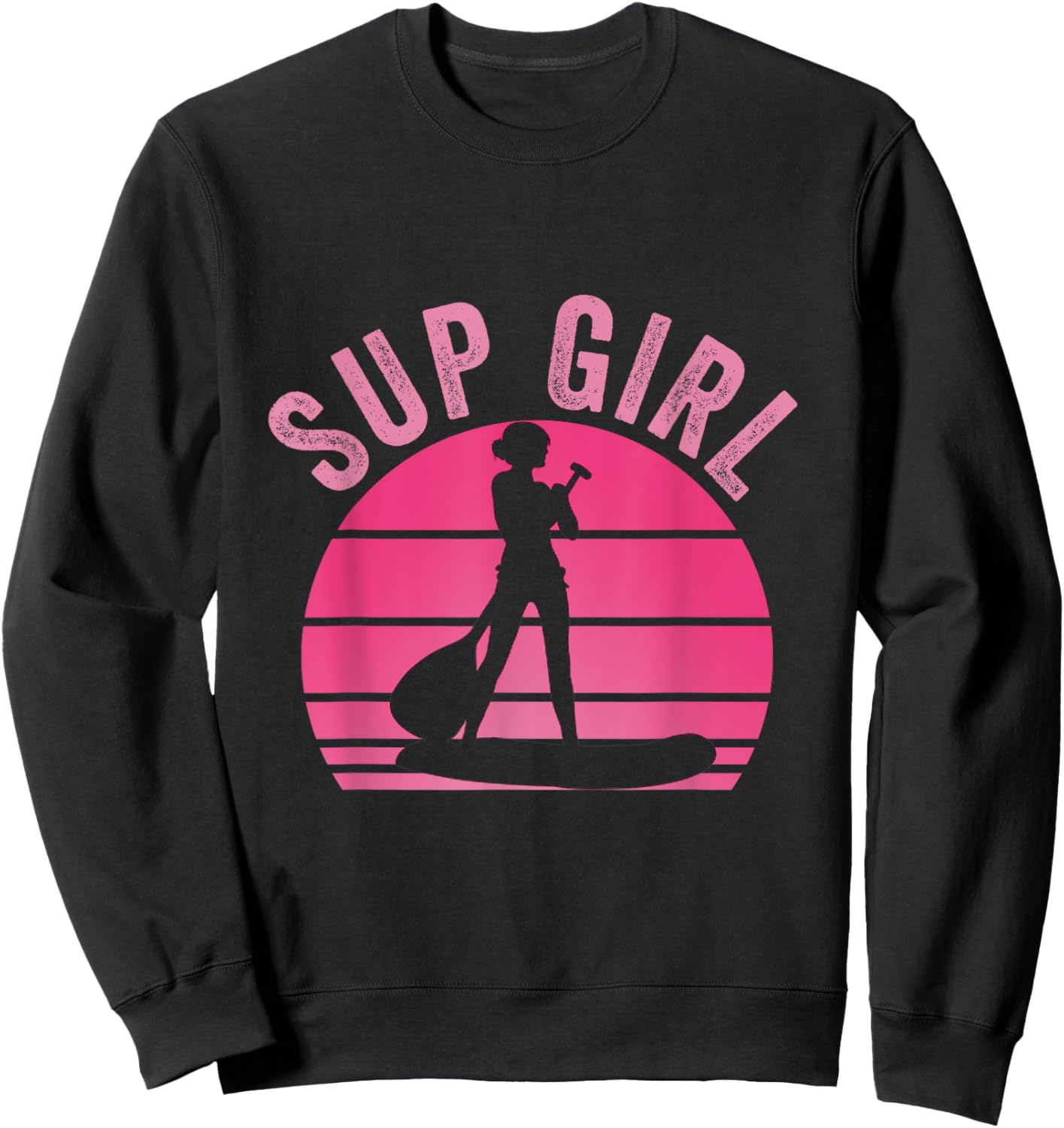 Stand Up Paddling Board SUP Supboard Girls Sweatshirt - Sweatshirt | Black