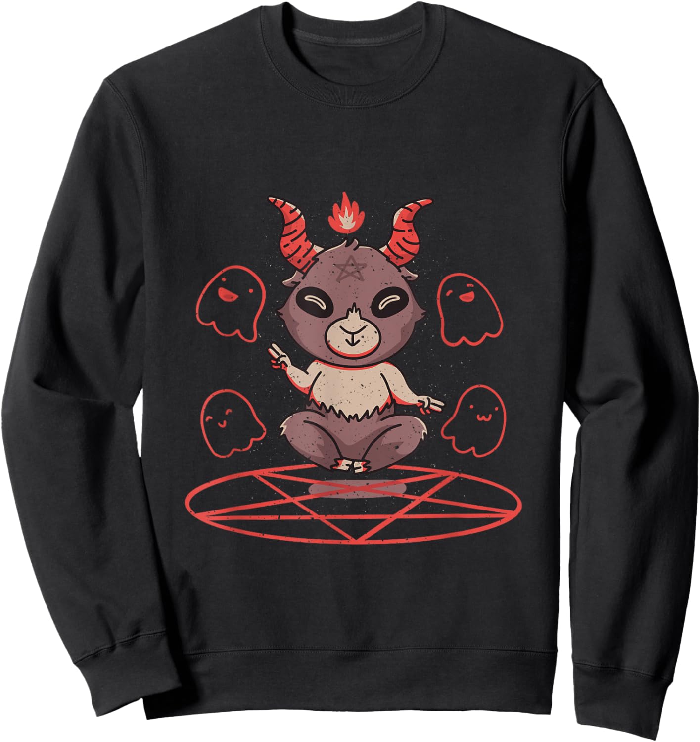 Cute Baby Baphomet Sweatshirt - Sweatshirt | Black