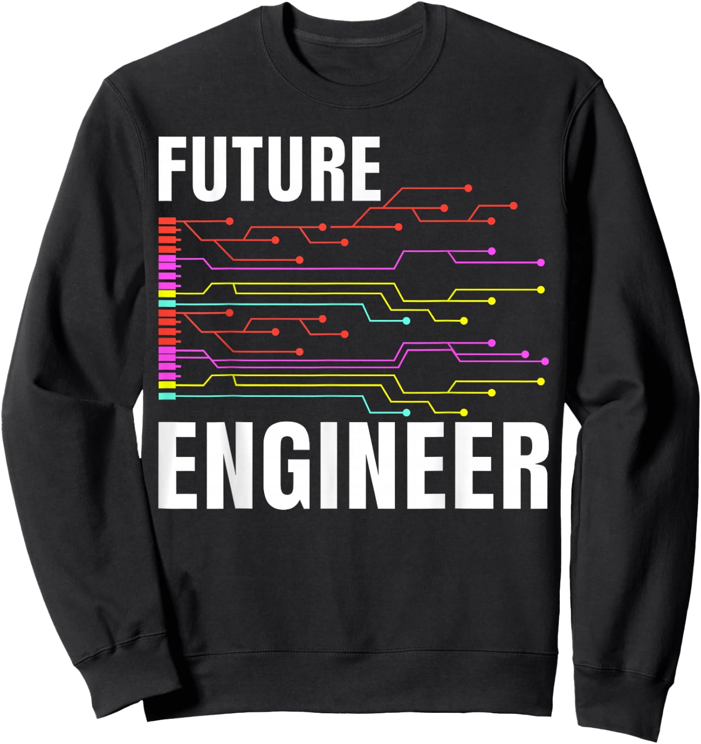 Electrical Engineering Circuit Kids Future Engineer Sweatshirt - Sweatshirt | Black